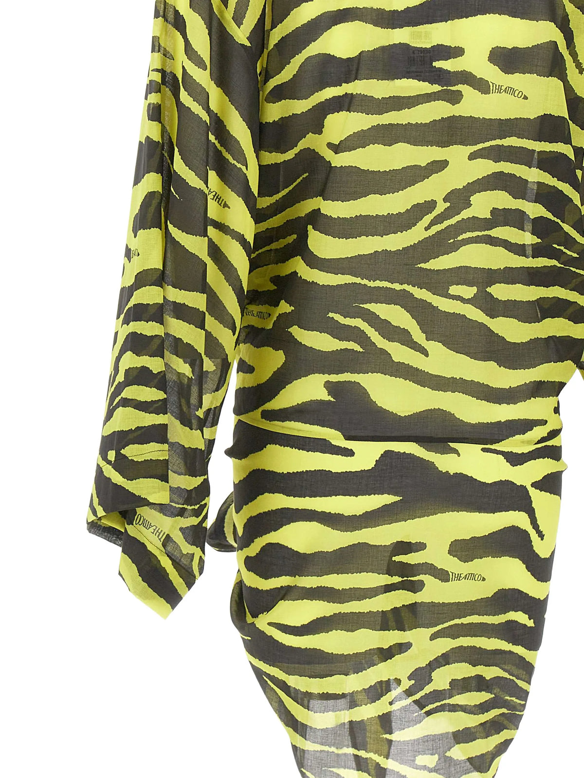 animal-print mini beach dress