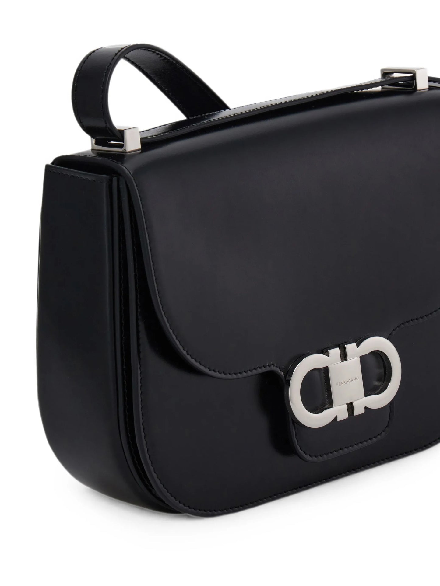 mini Double Gancini North-South crossbody bag