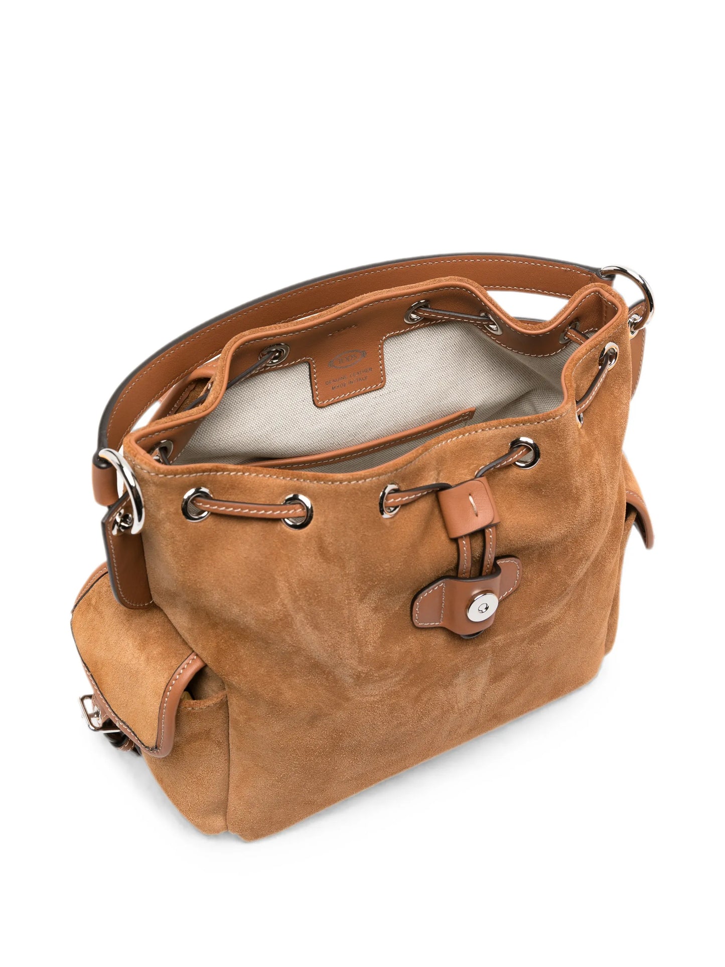 backpack in suede mini