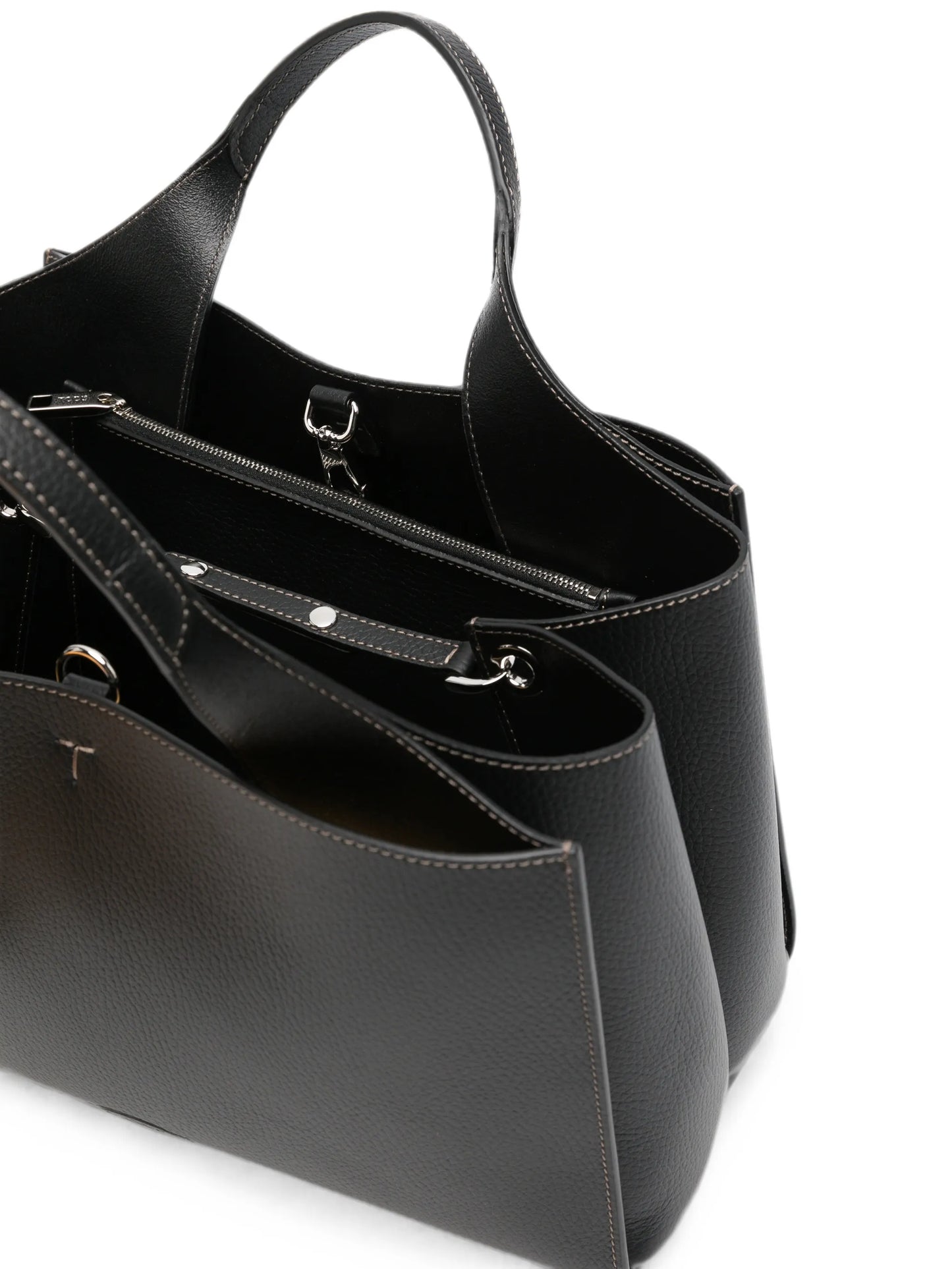 Hanging T leather tote bag