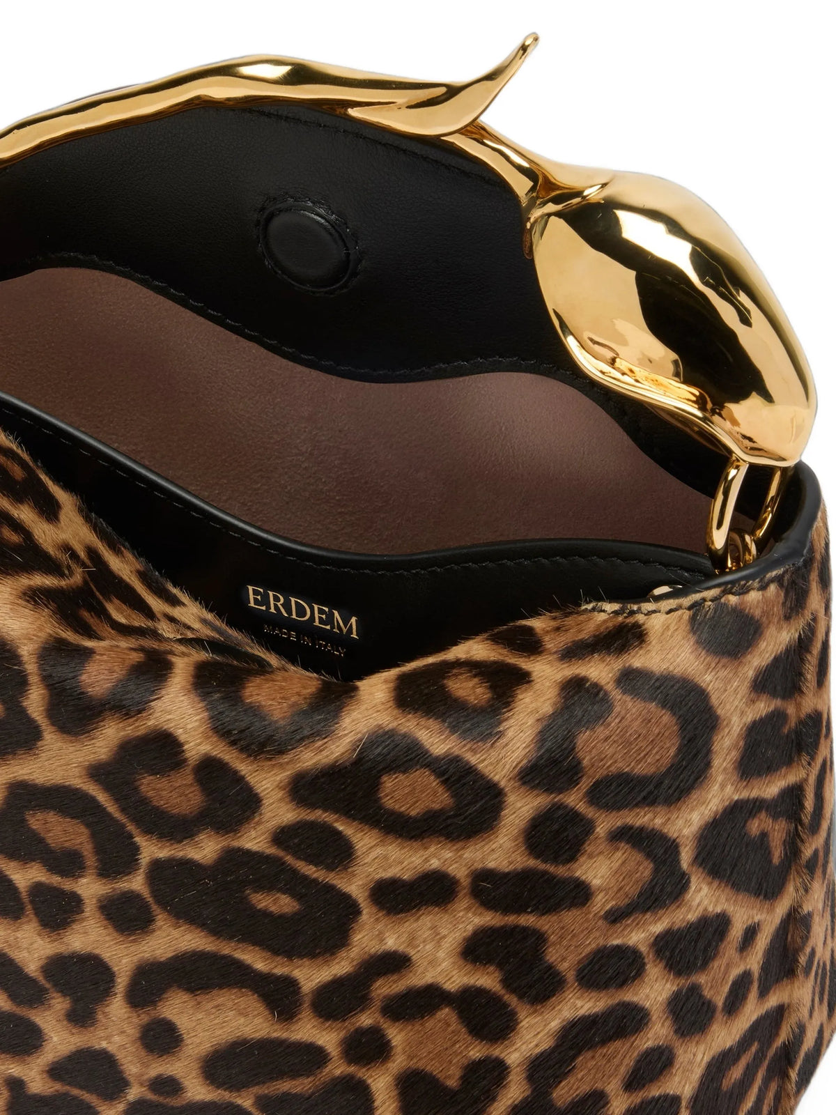 mini Bloom leopard-print tote bag