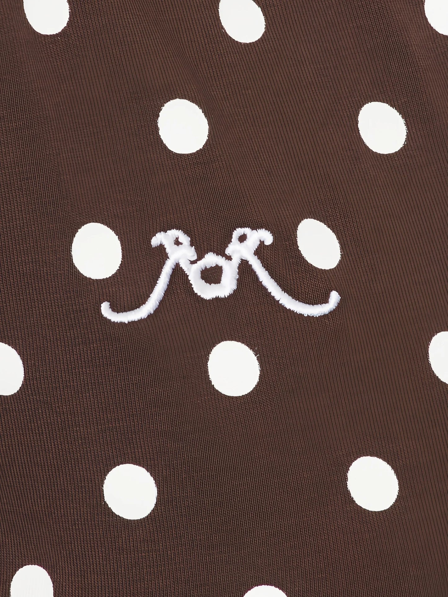 polka-dot belted dress