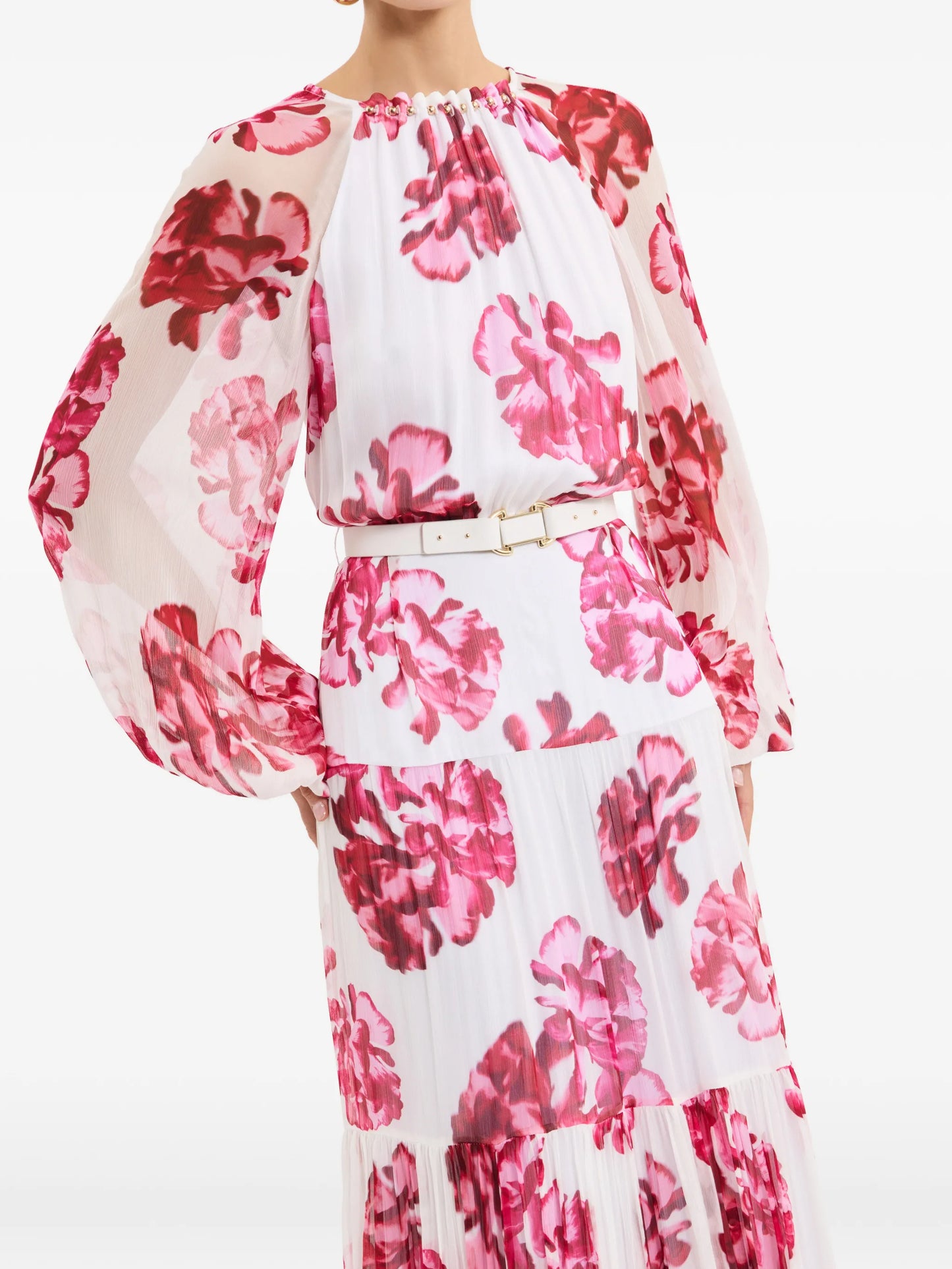 Damask Rose maxi dress