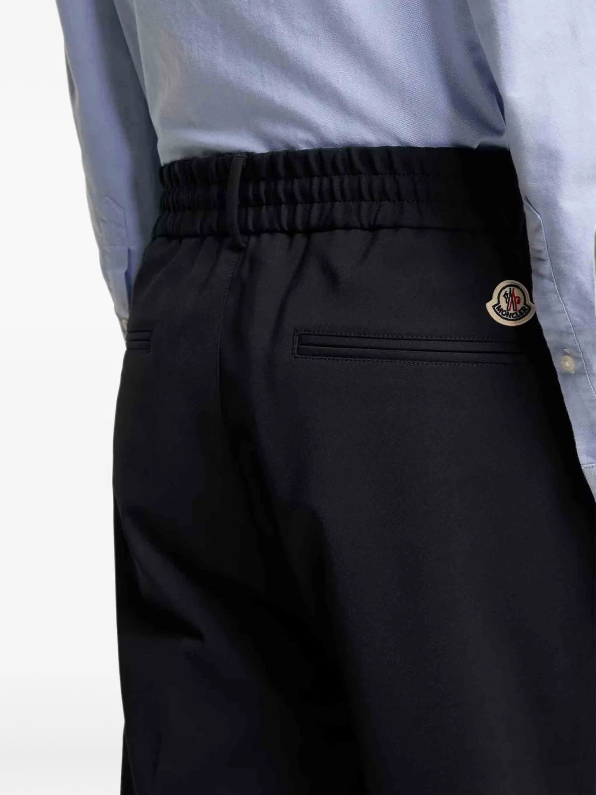 tailored cotton blend trousers