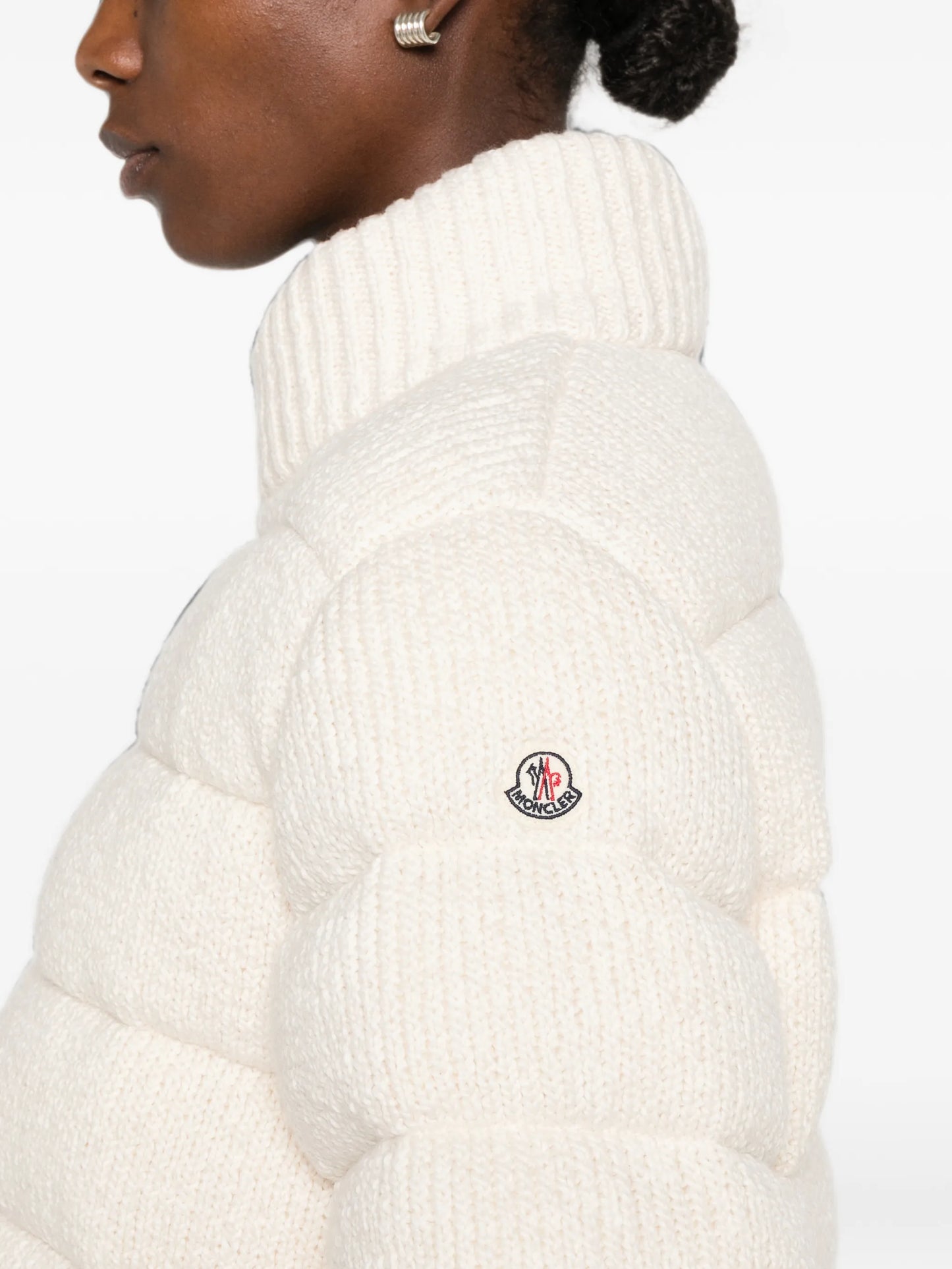 quilted knitted jacket