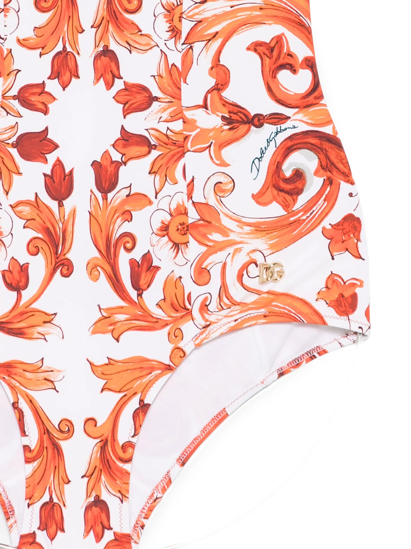 Maiolica-print swimsuit