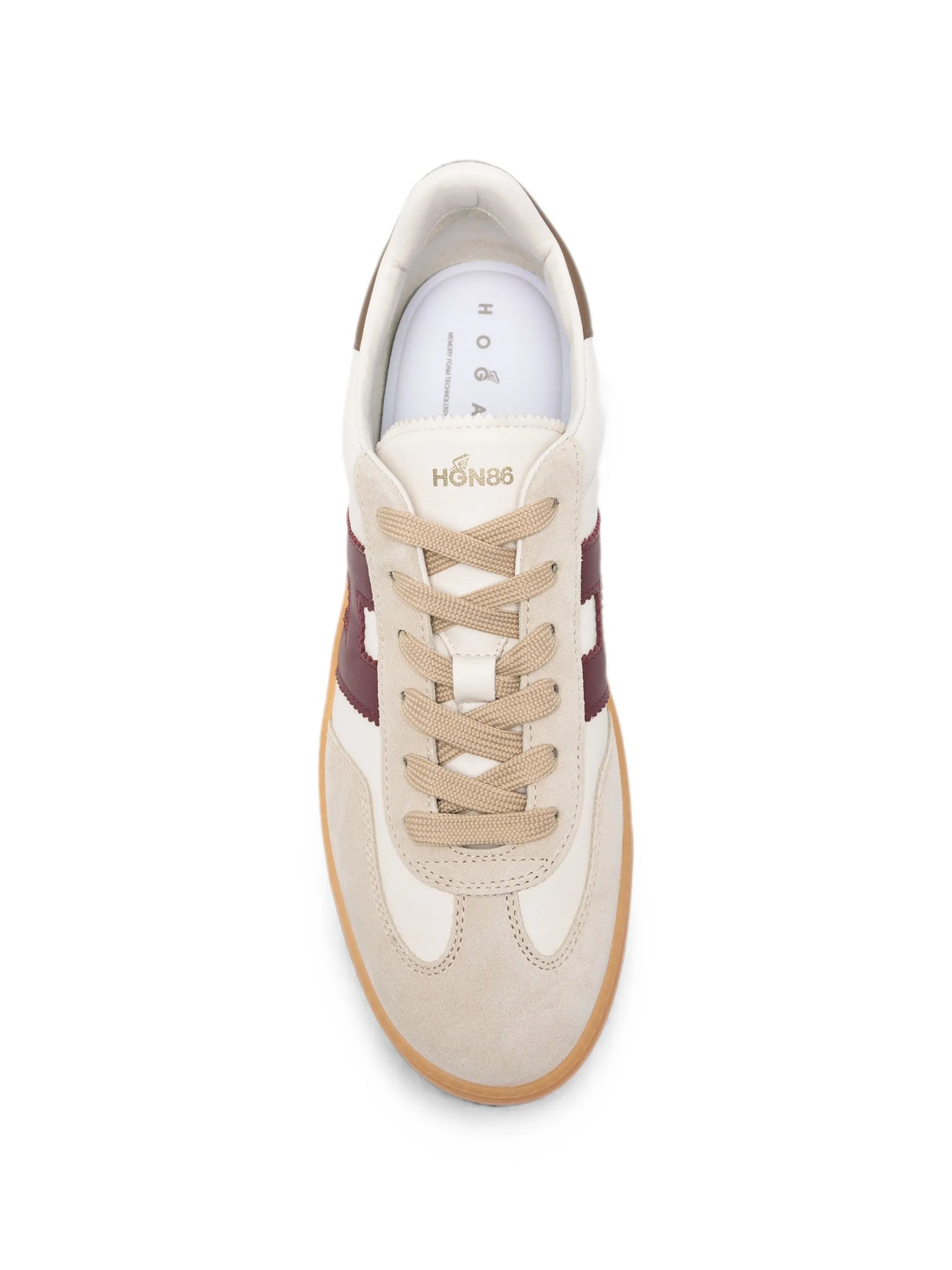 Cool logo-patch lace-up sneakers
