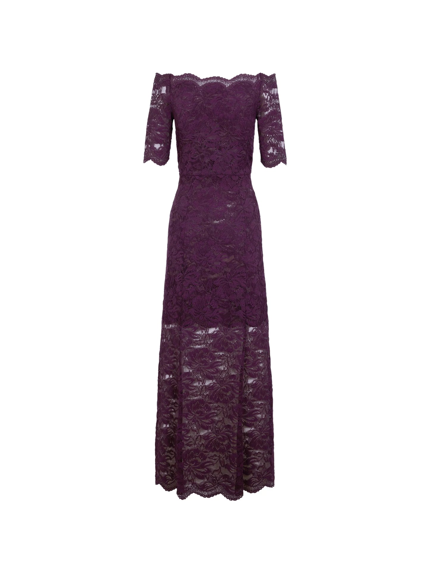 layered lace maxi dress