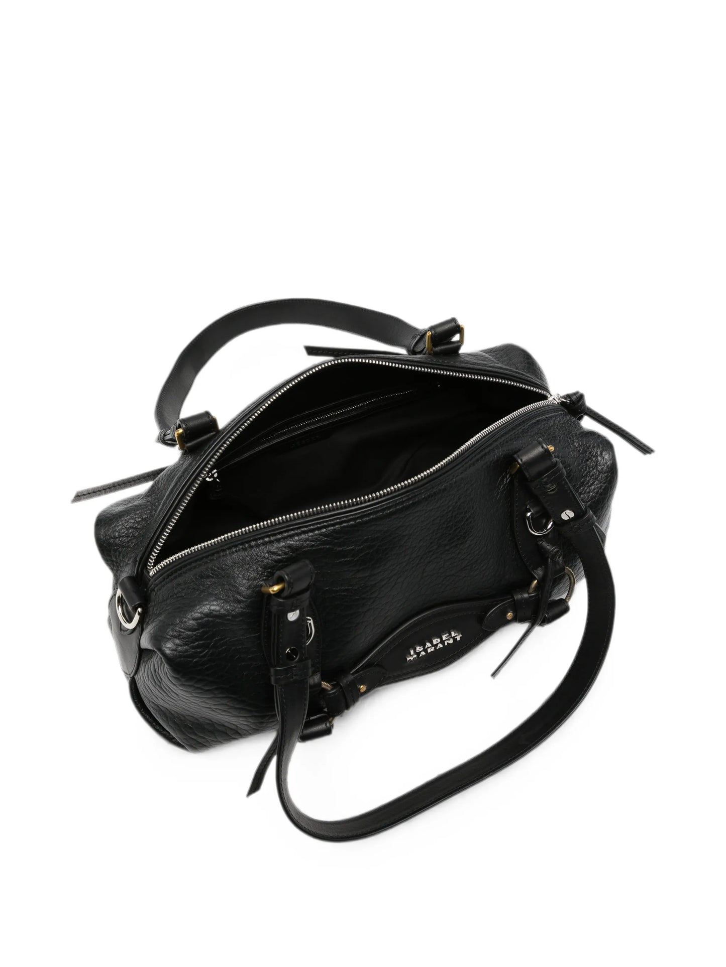Tilpa mini bowling bag in grained leather