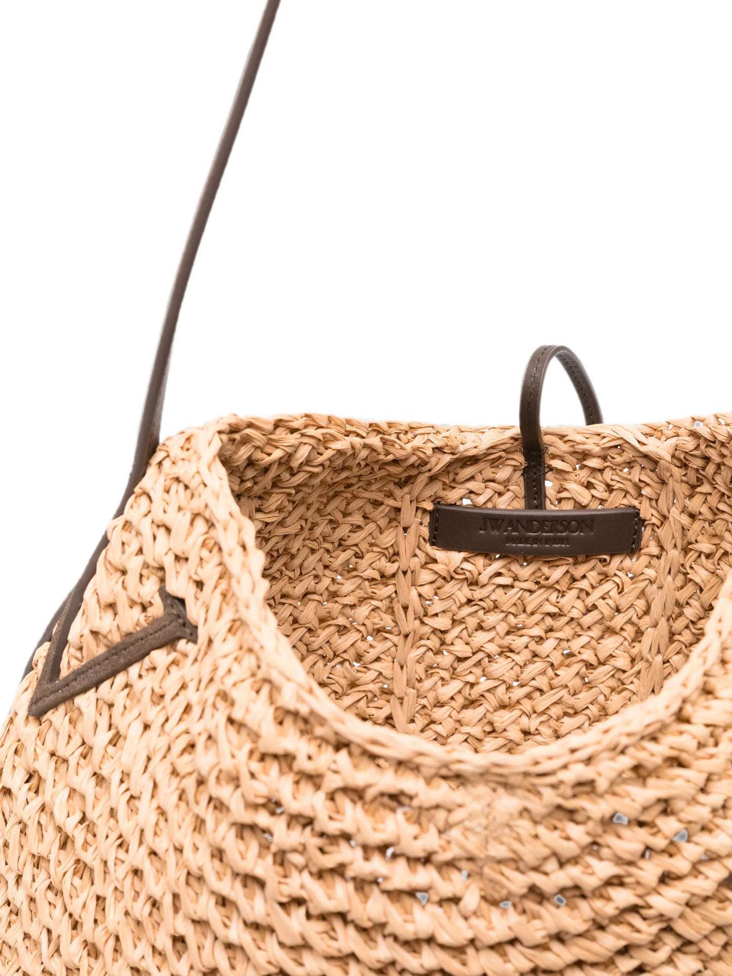 large Bulb raffia tote bag