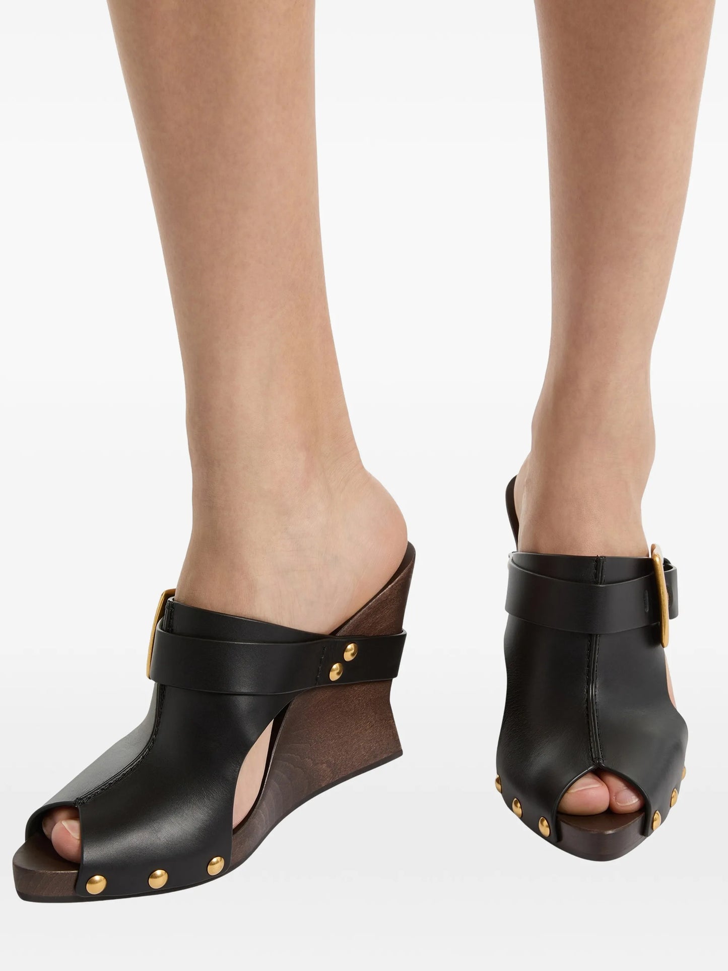 Anthem Wedge smooth leather mules