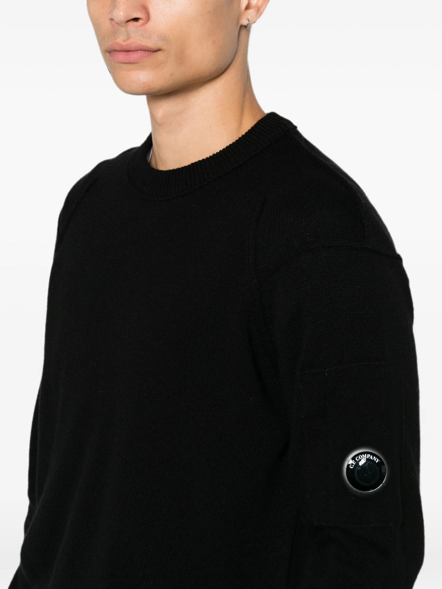 lambswool Lens crewneck sweater