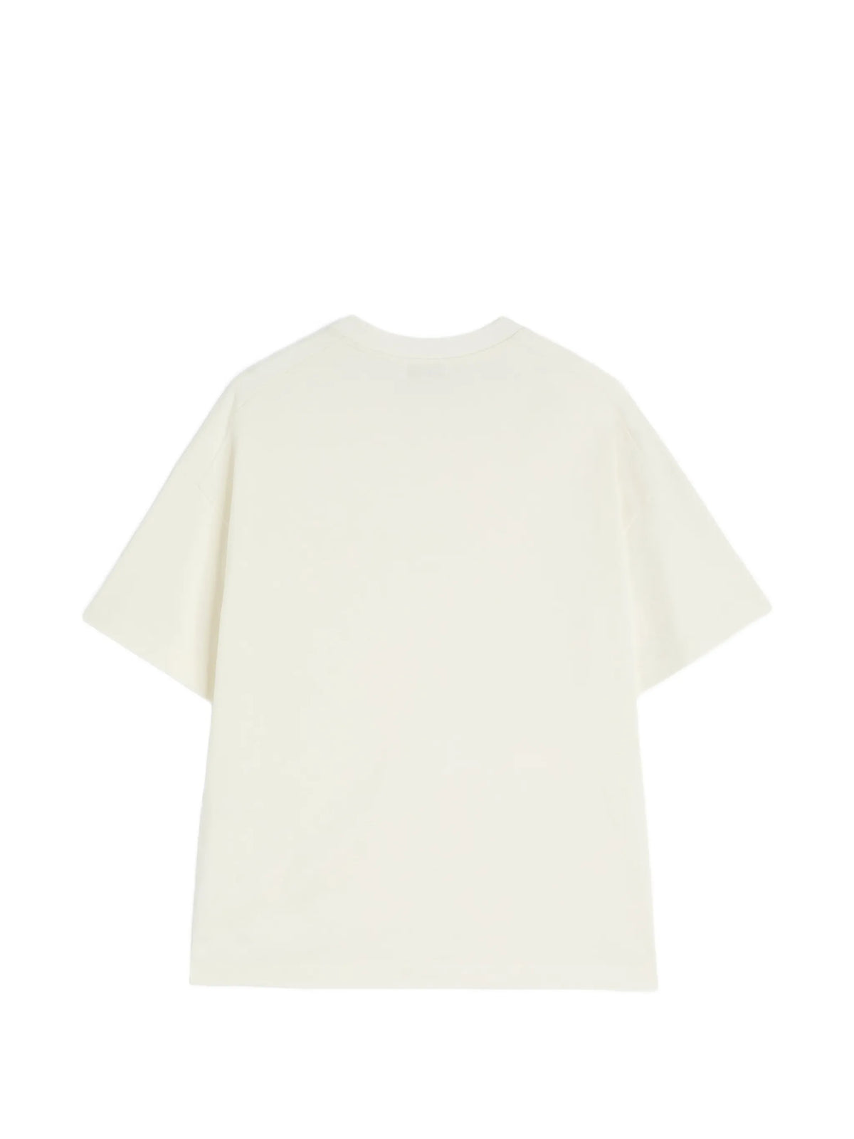 boxy-fit cotton T-shirt with vertical printed logo
