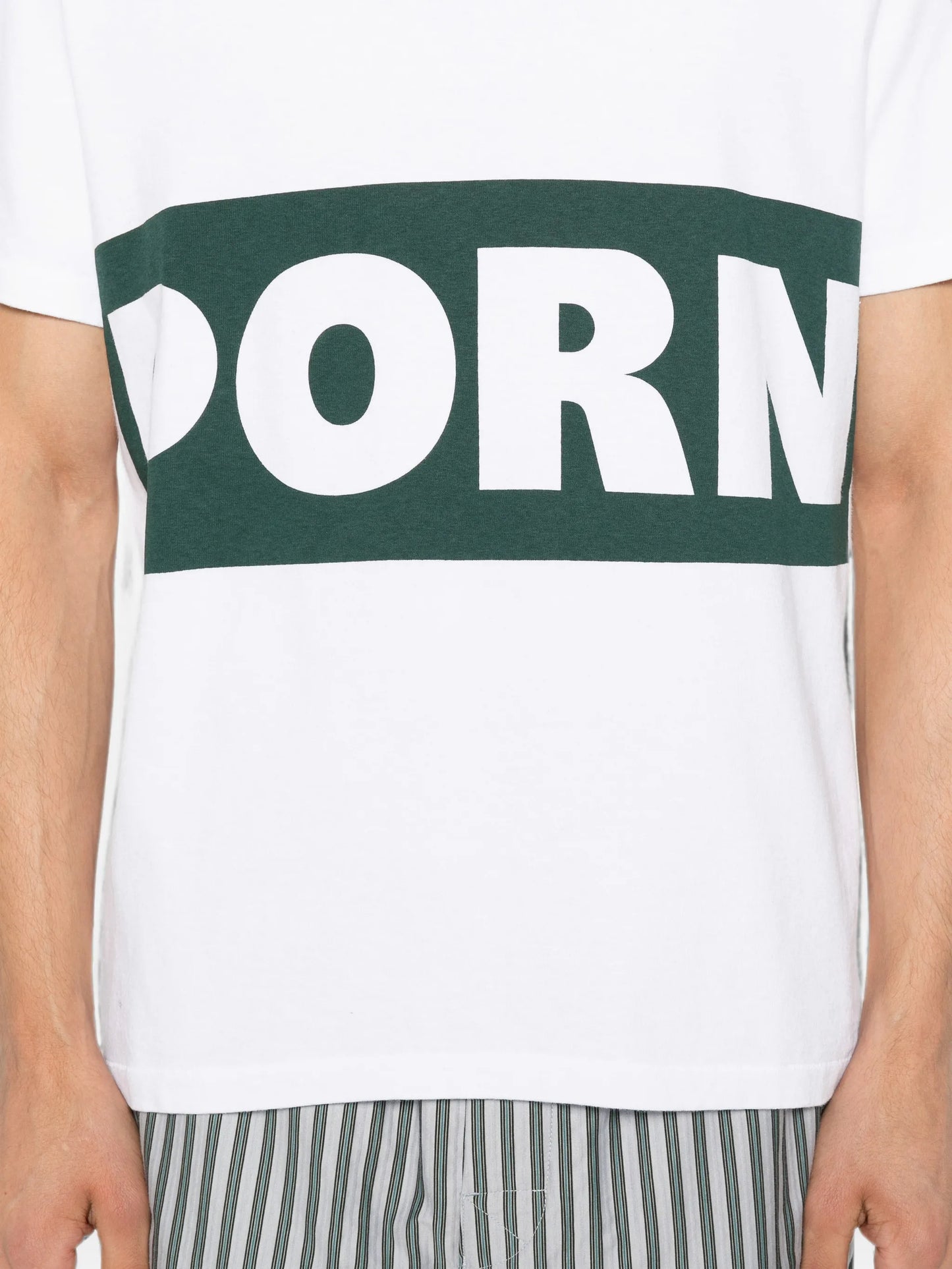 print-detail short-sleeve T-shirt