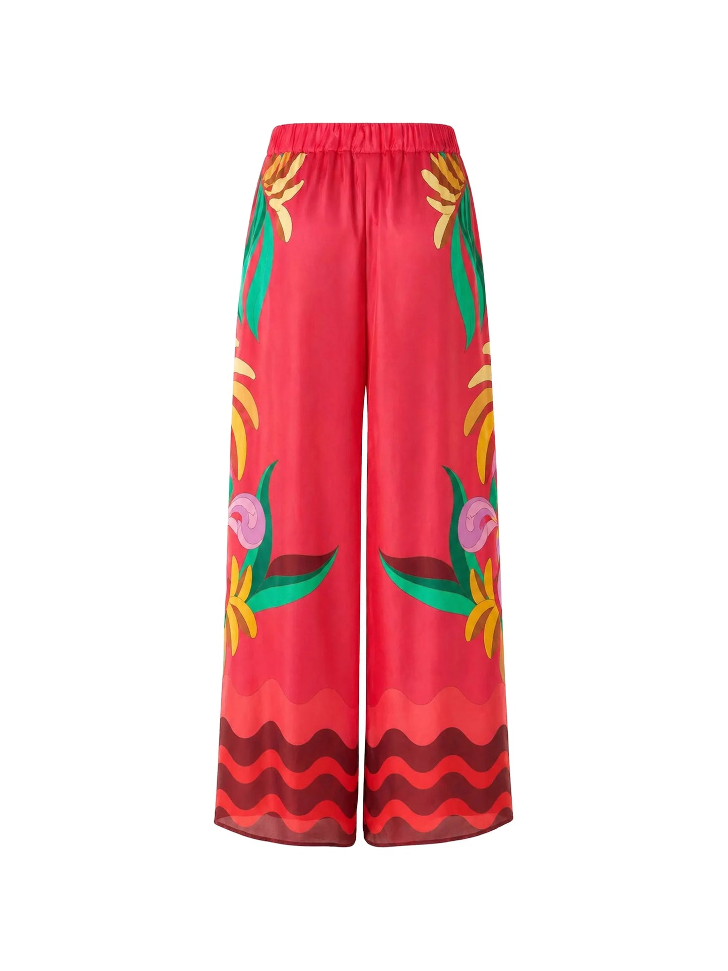 graphic-print palazzo pants