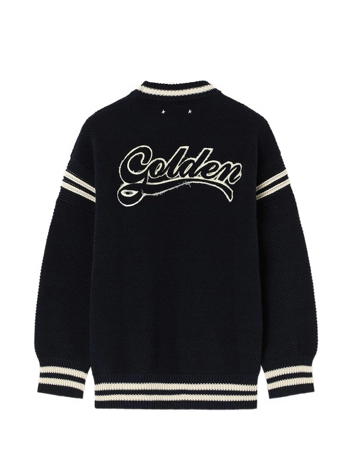 boxy sweater in cotton with embroidery