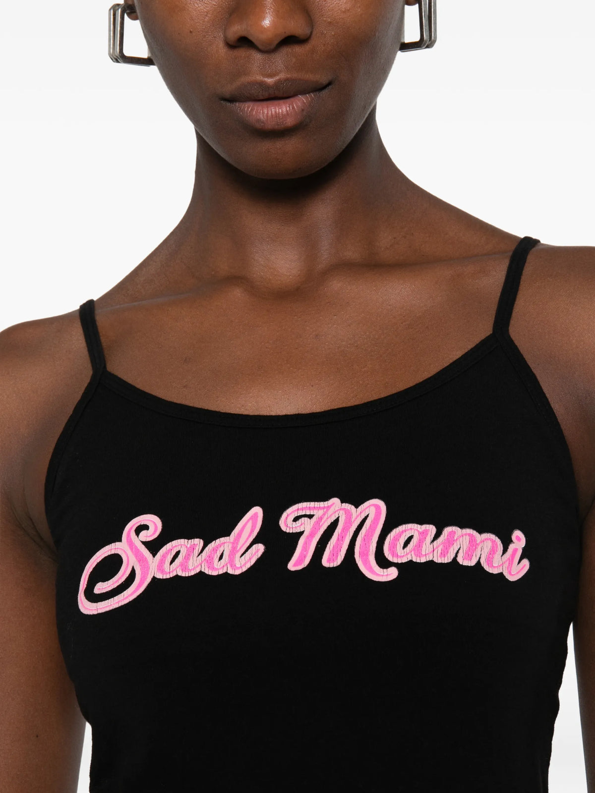 Sad Mami slogan tank top