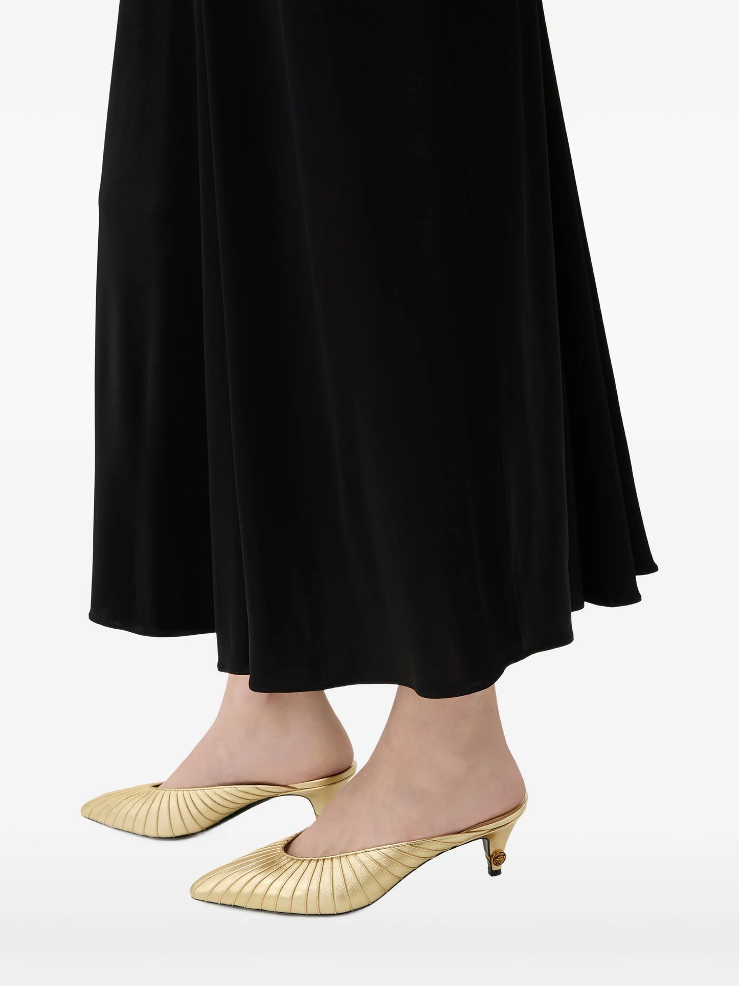 Gianni metallic-nappa mules 55 mm