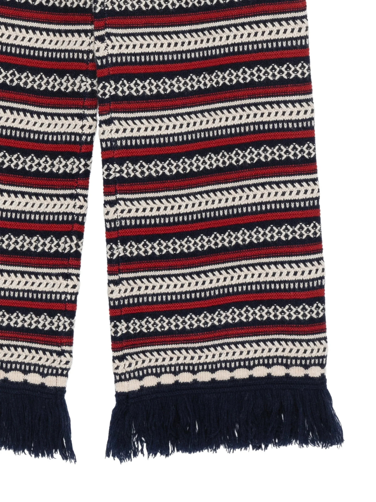 Western stripe-knit trousers