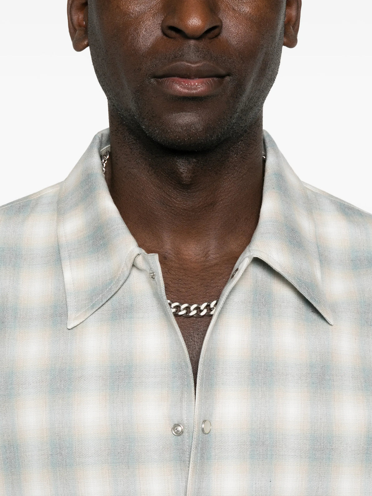 checked long-sleeve shirt