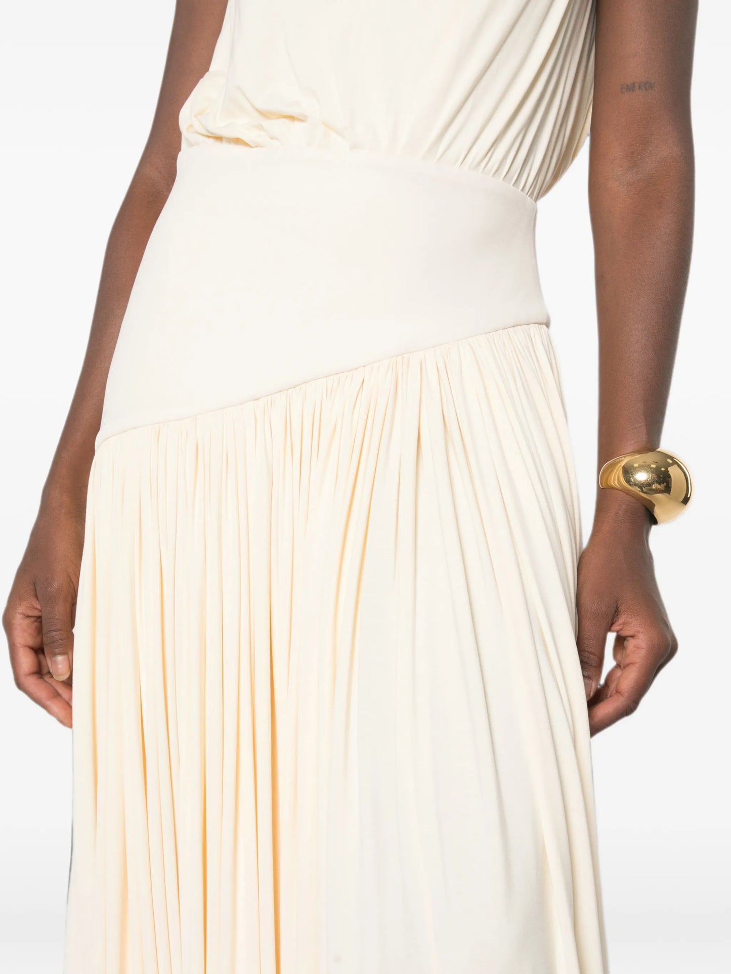 Gwen pleated midi dress
