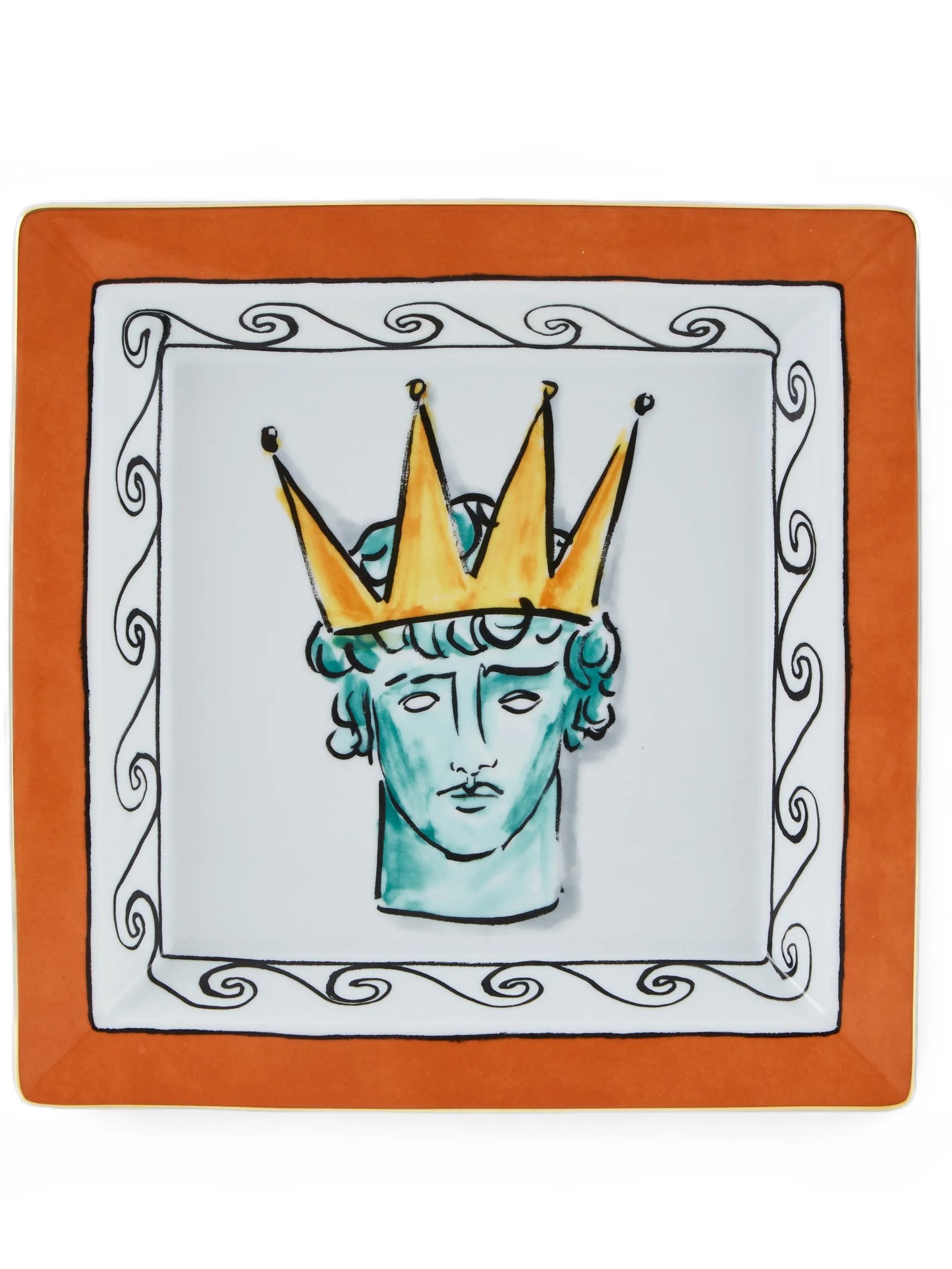 x Luke Edward Hall larbe Il Viaggio di Nettuno-motif square tray (24.5cm)