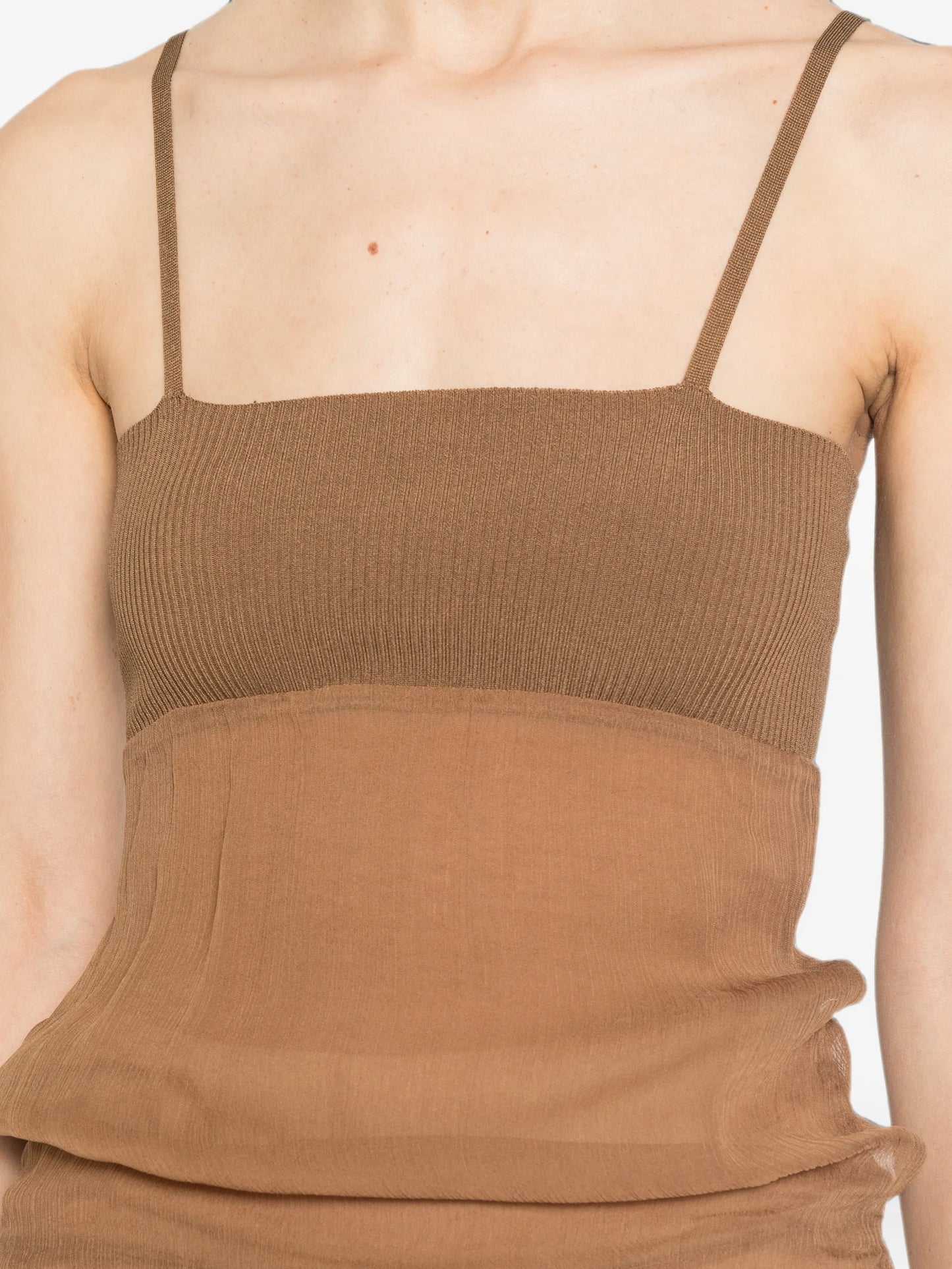 Aven ribbed-knit cami top
