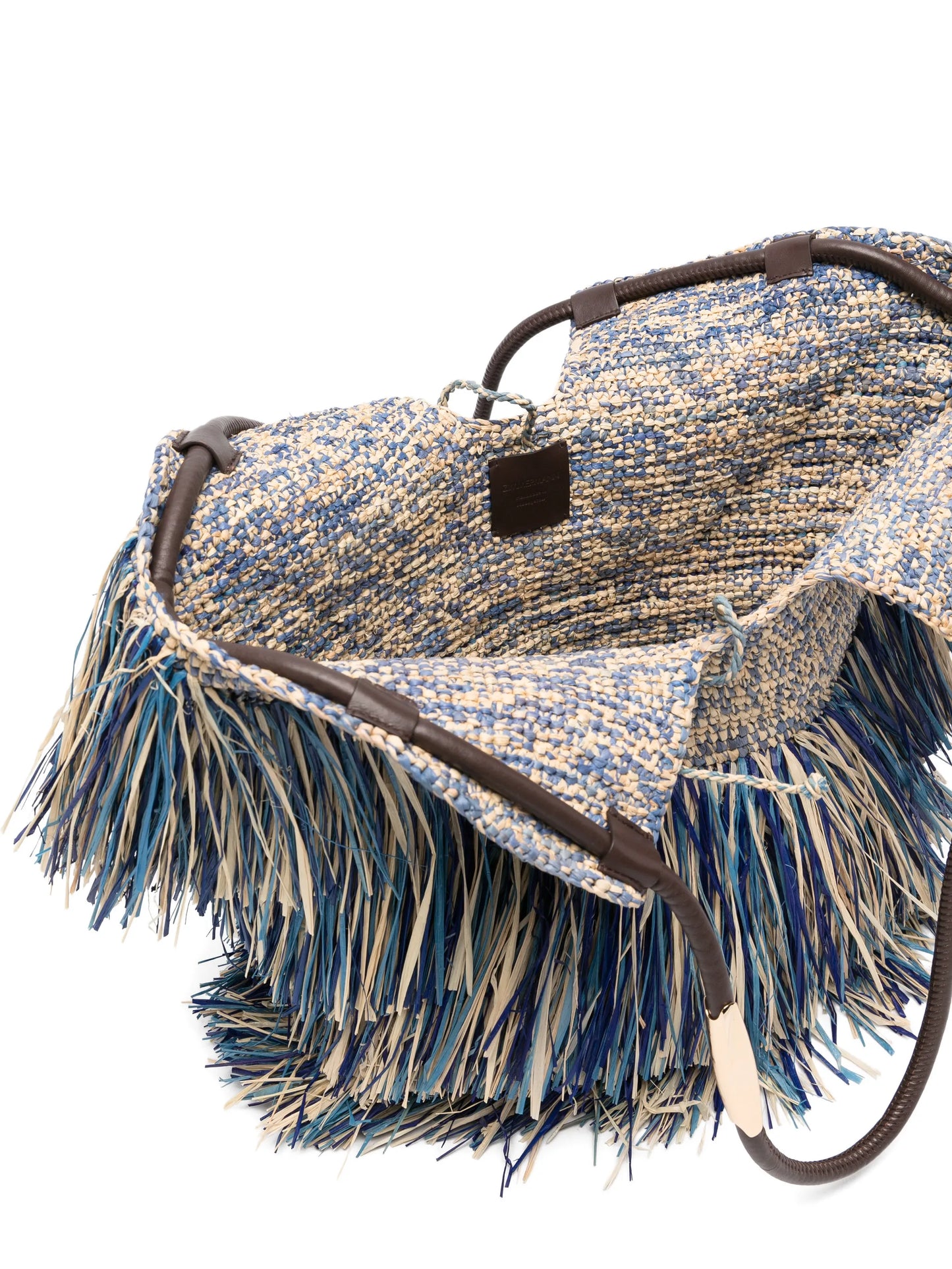 medium Goldentime fringed tote bag