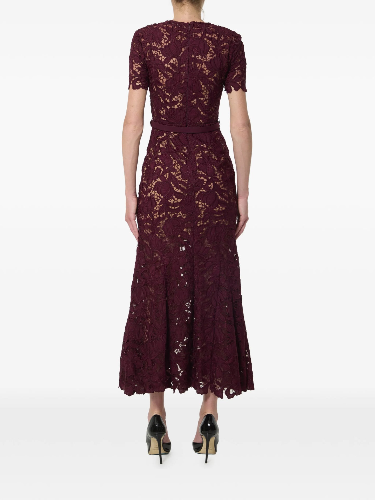 belted midi dress