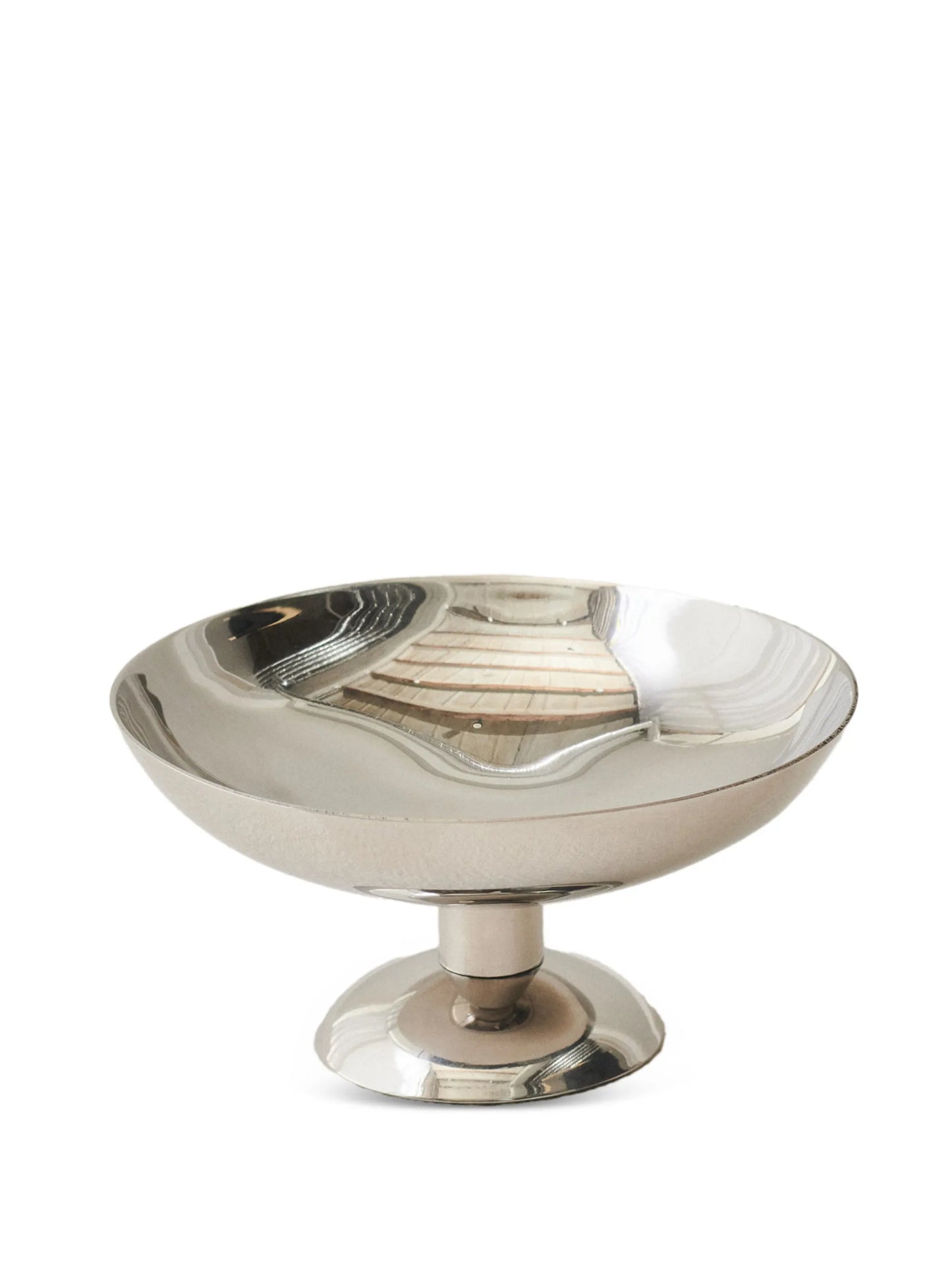 polished stainless-steel low champagne coupe