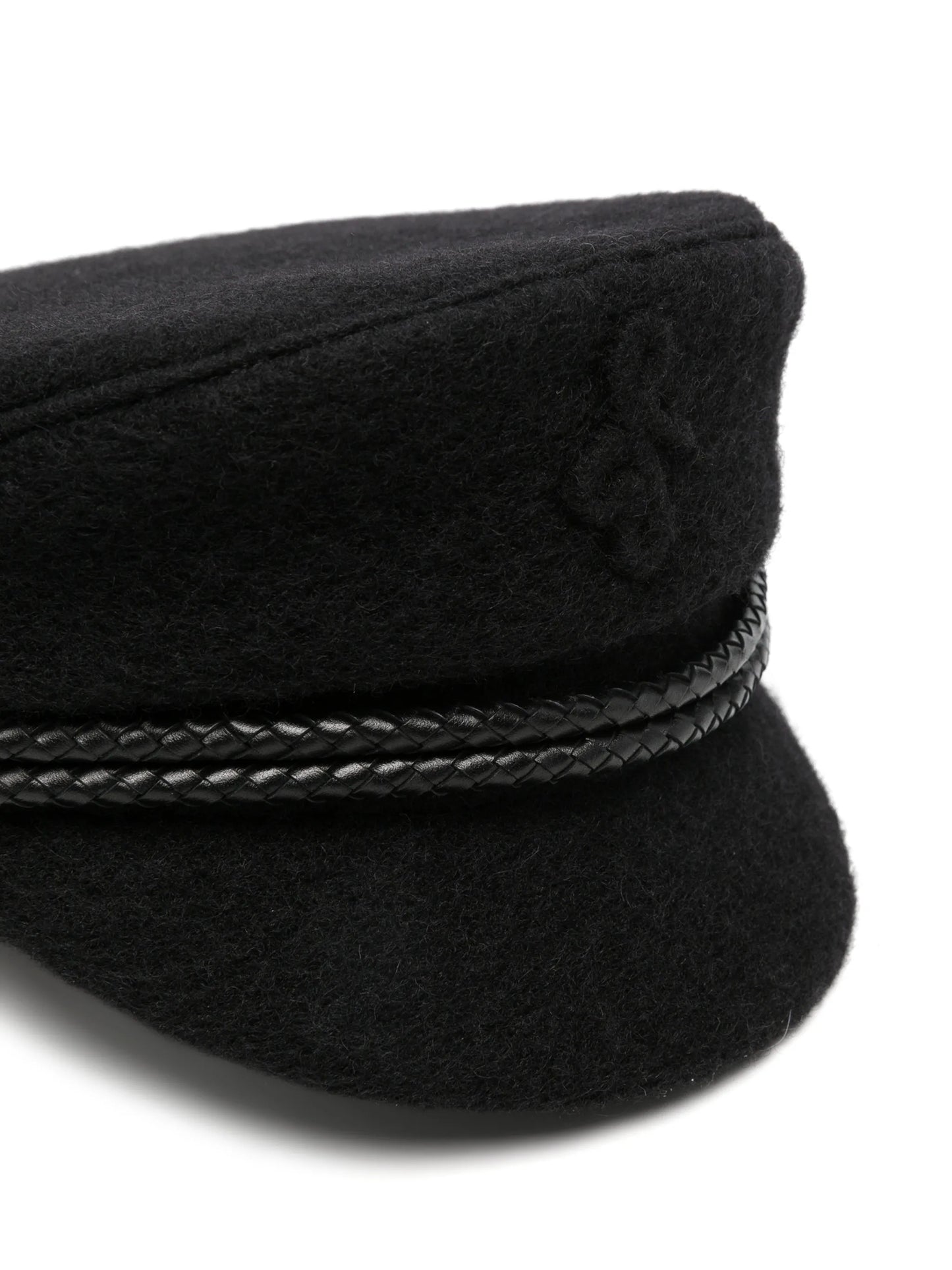 monogram-embellished hat