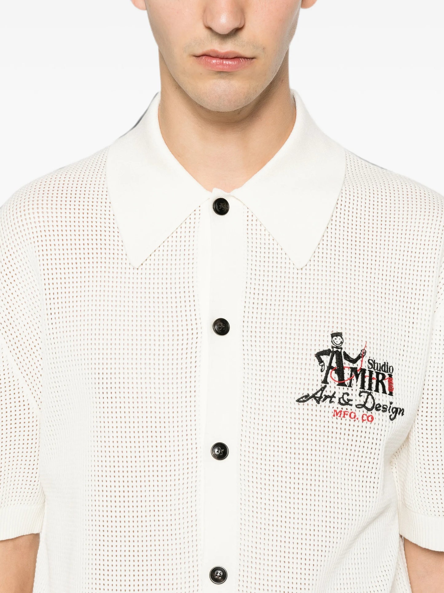 Studio logo-embroidered shirt
