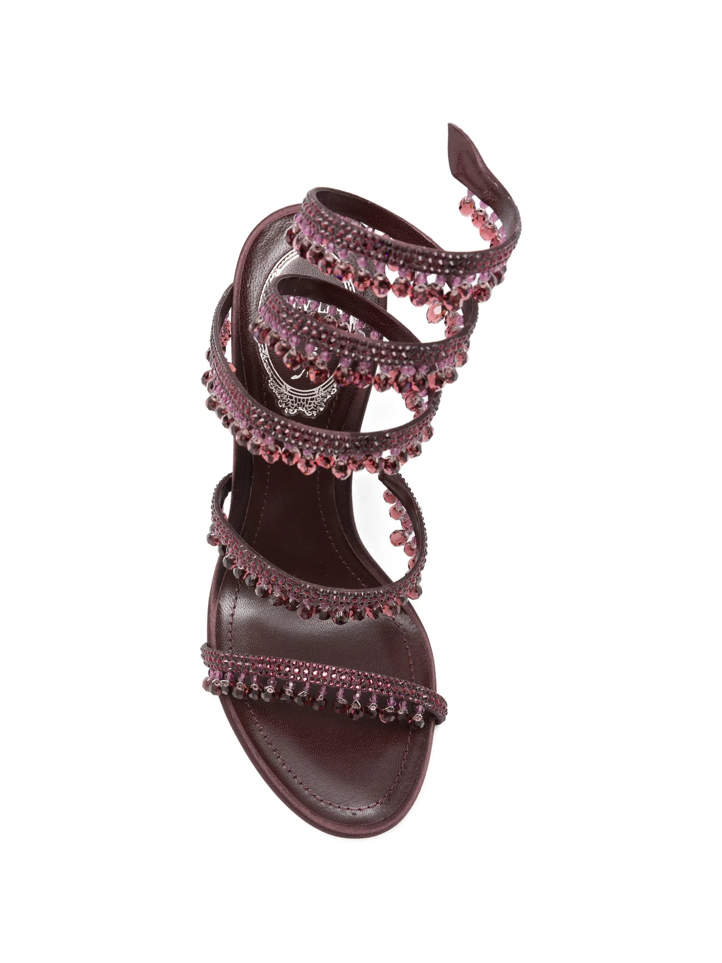 Chandelier crystal-embellished heeled sandals
