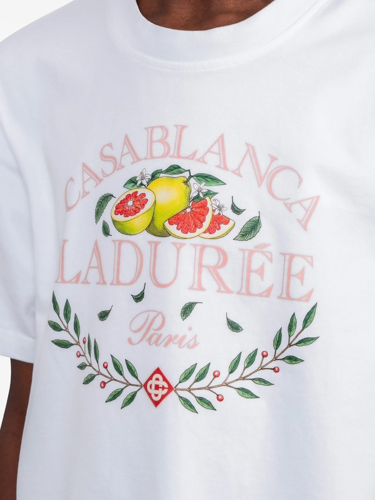 x Casablanca Laduree white short sleeve T‑shirt