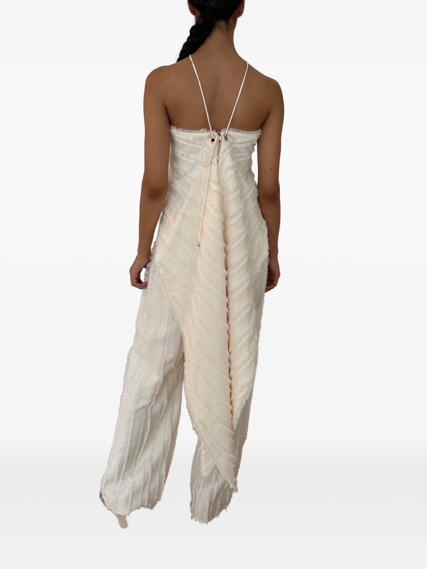 Venezia fringed halterneck top