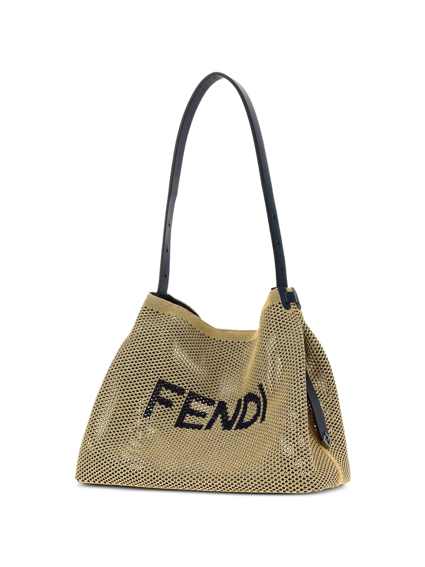 large logo-embroidered shoulder bag