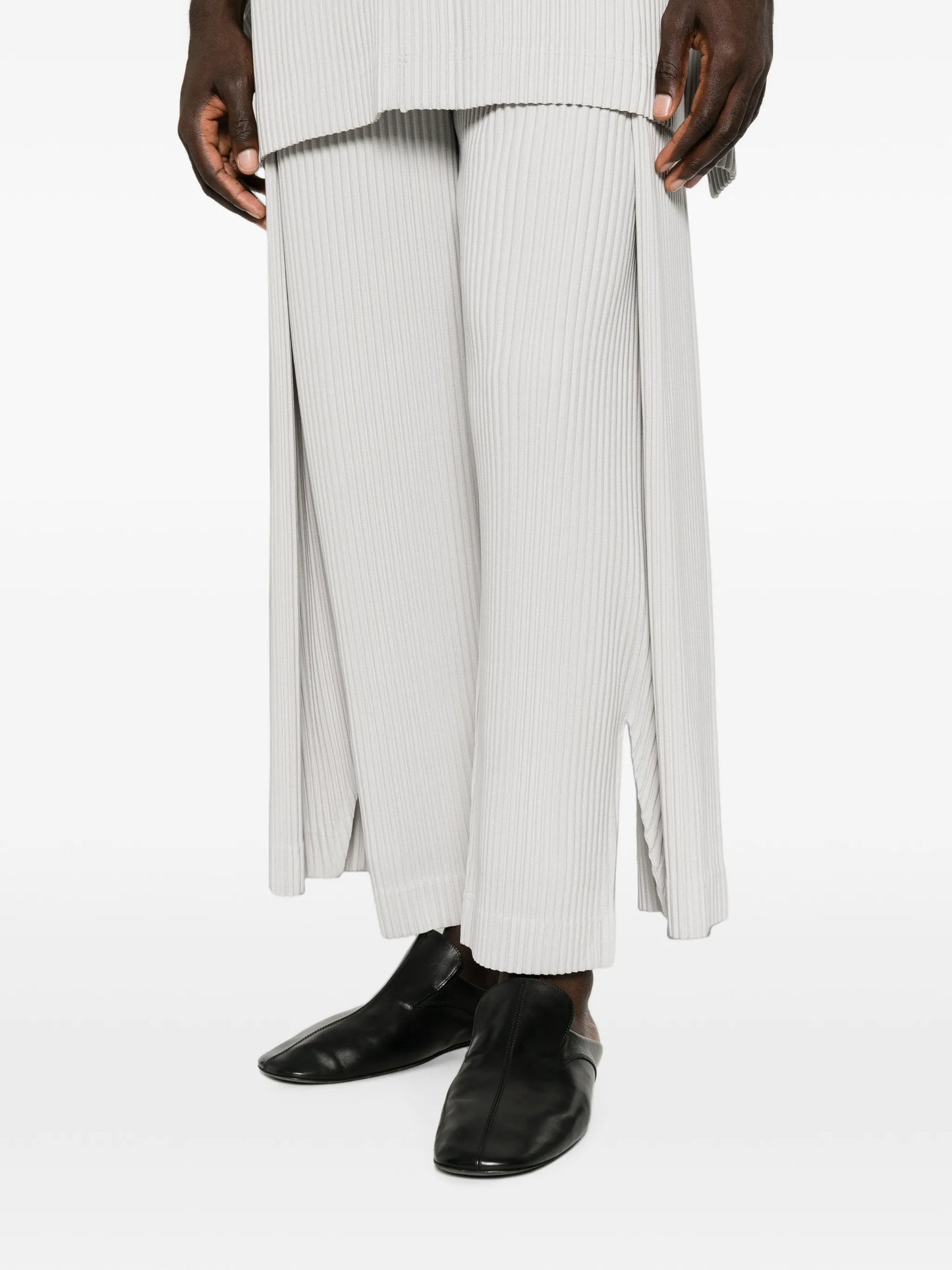 Motion Blur pleated trousers