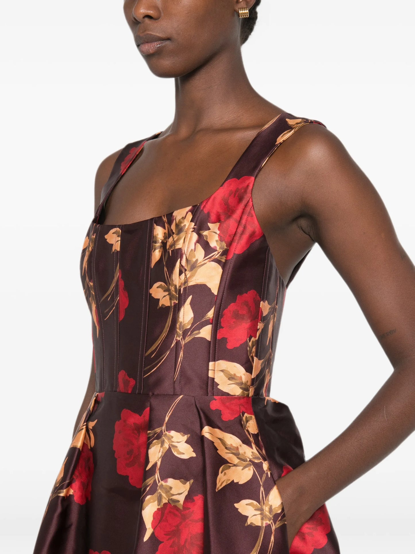 Melora floral-print maxi dress
