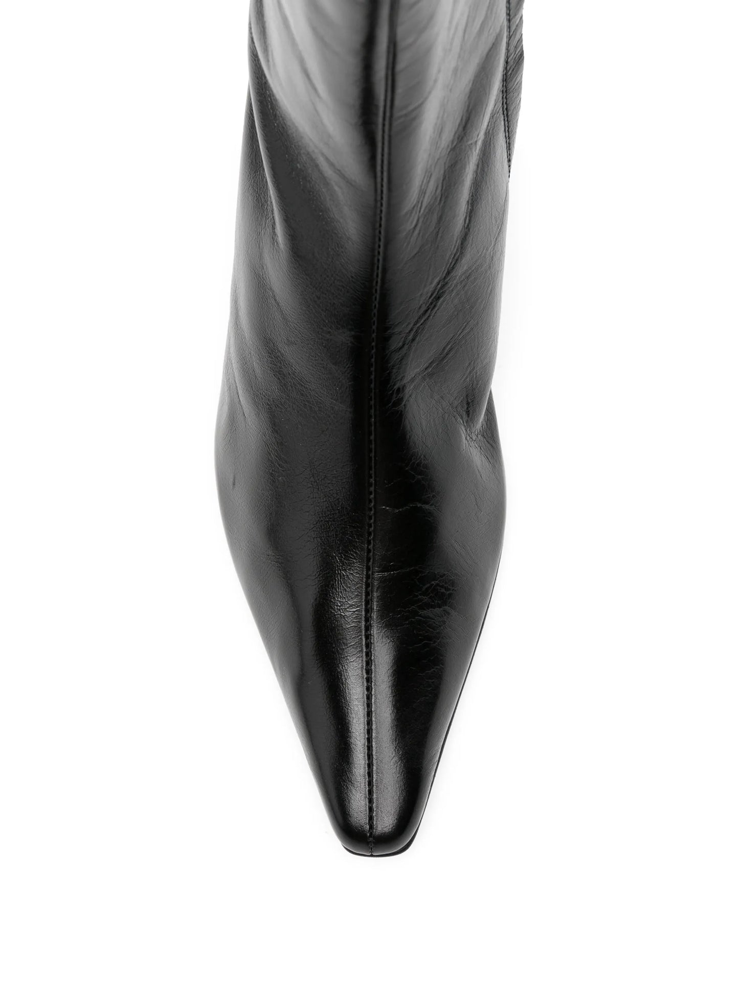 pointed-toe kitten-heel boots