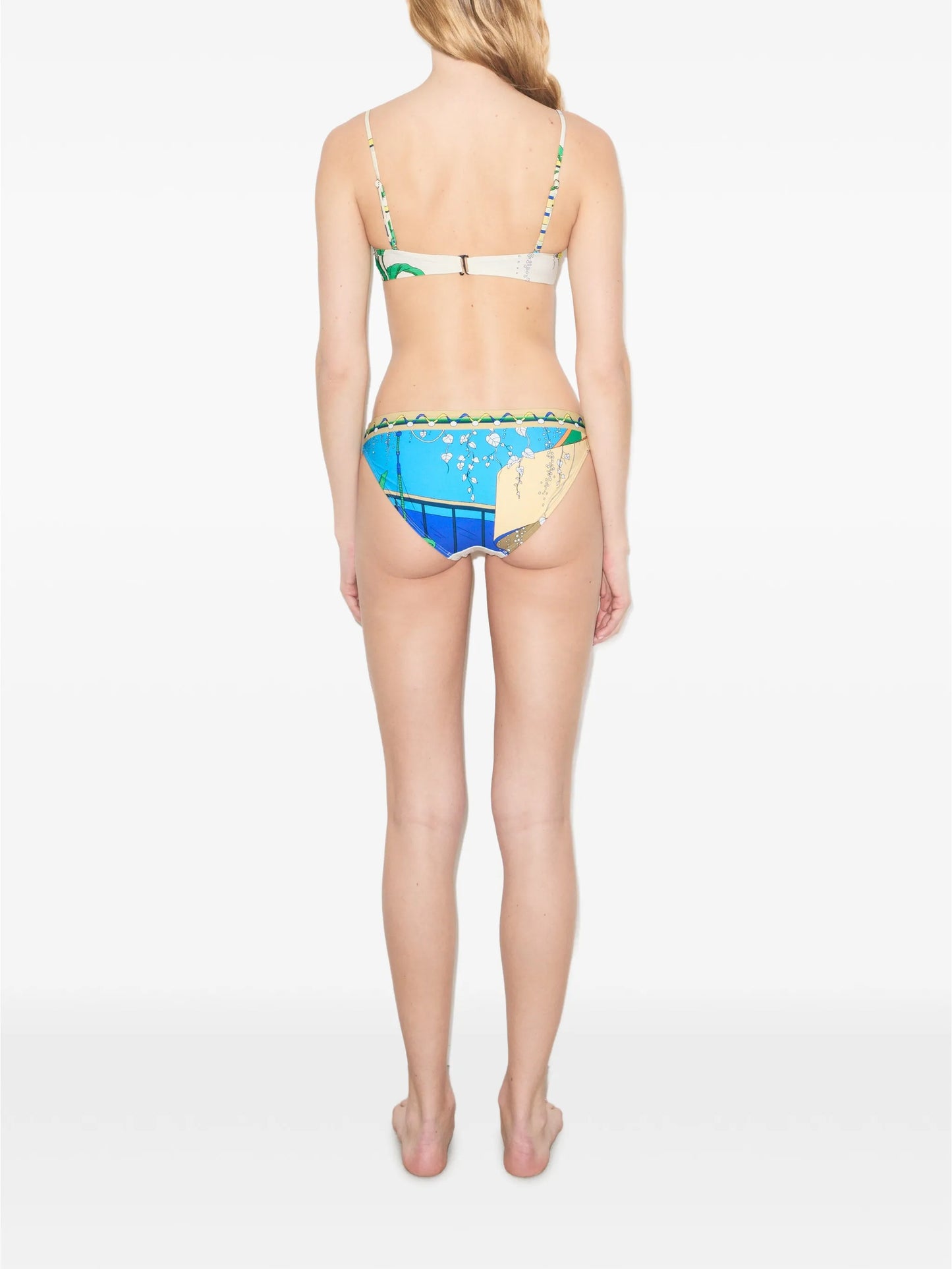 printed bikini top