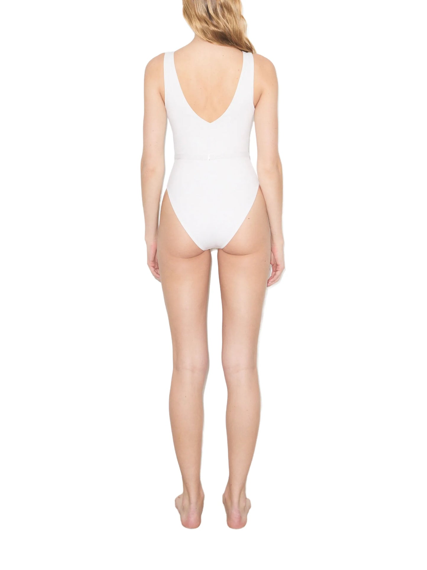 belted swimsuit