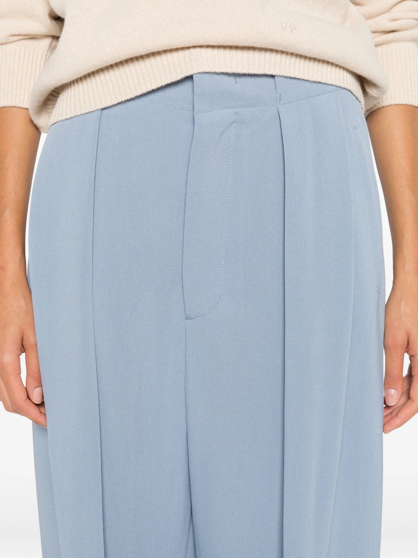 tailored pleated trousers