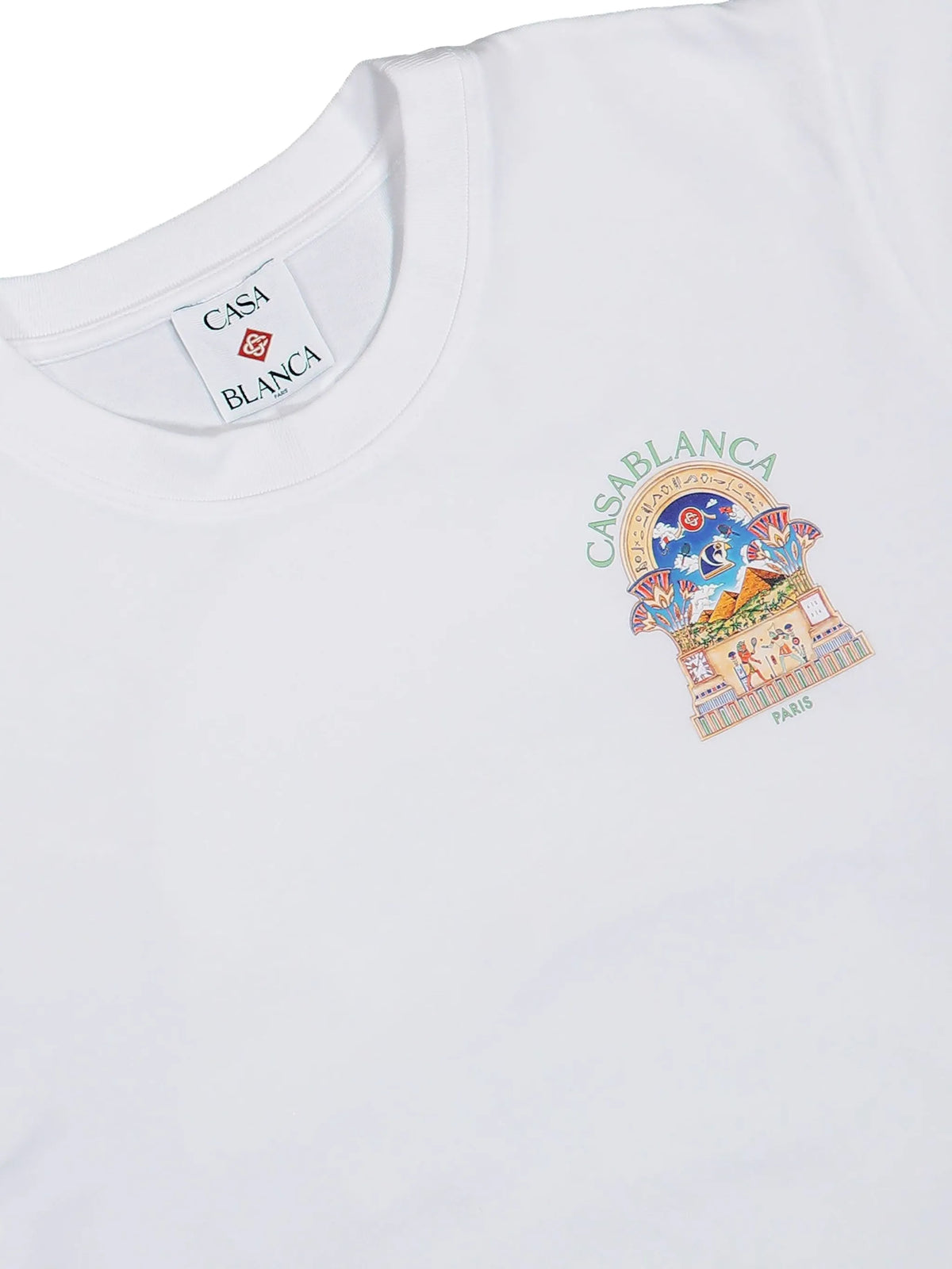 White Egyptian L'Arche short sleeve t-shirt