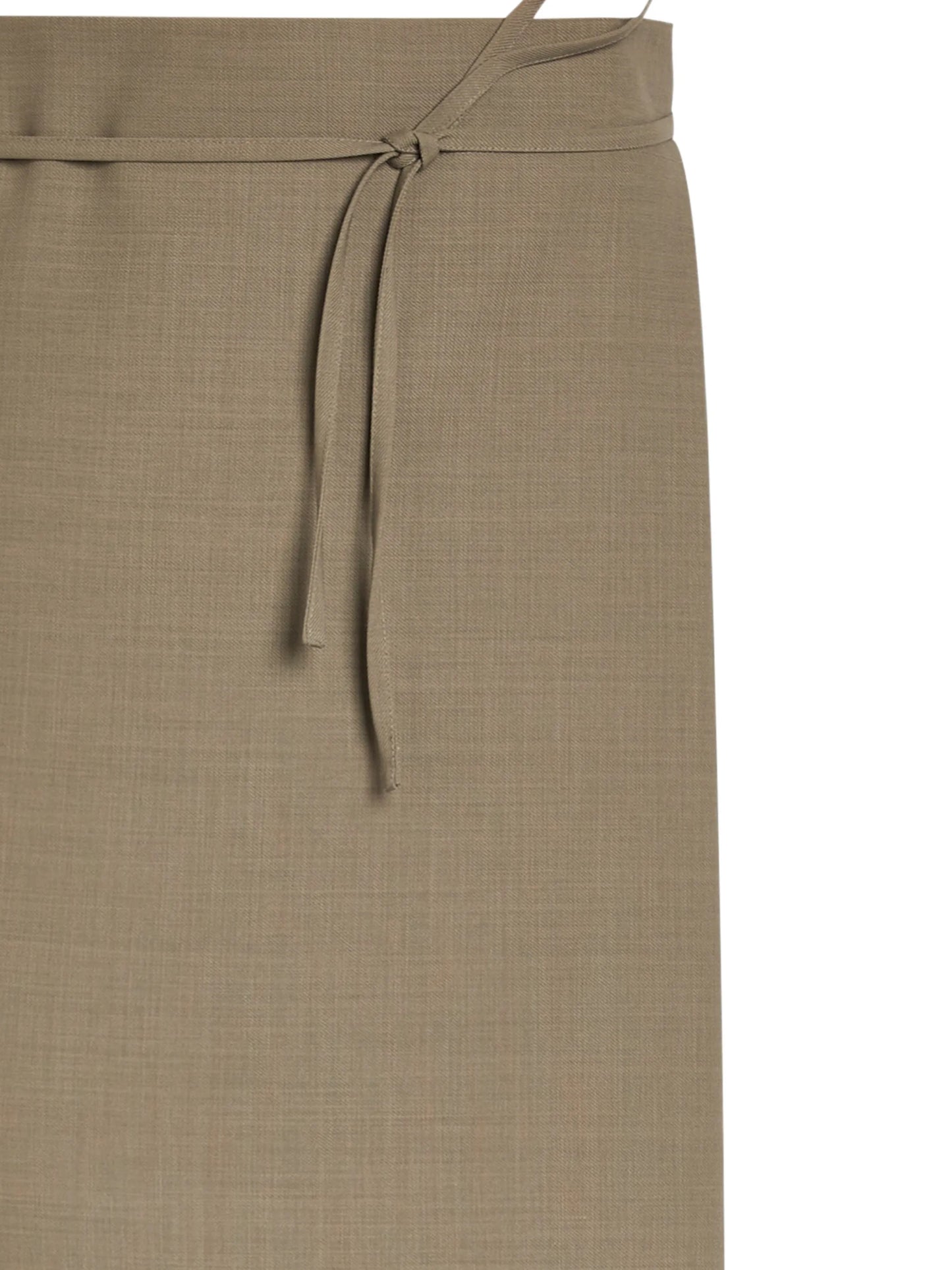 tie-fastening midi skirt