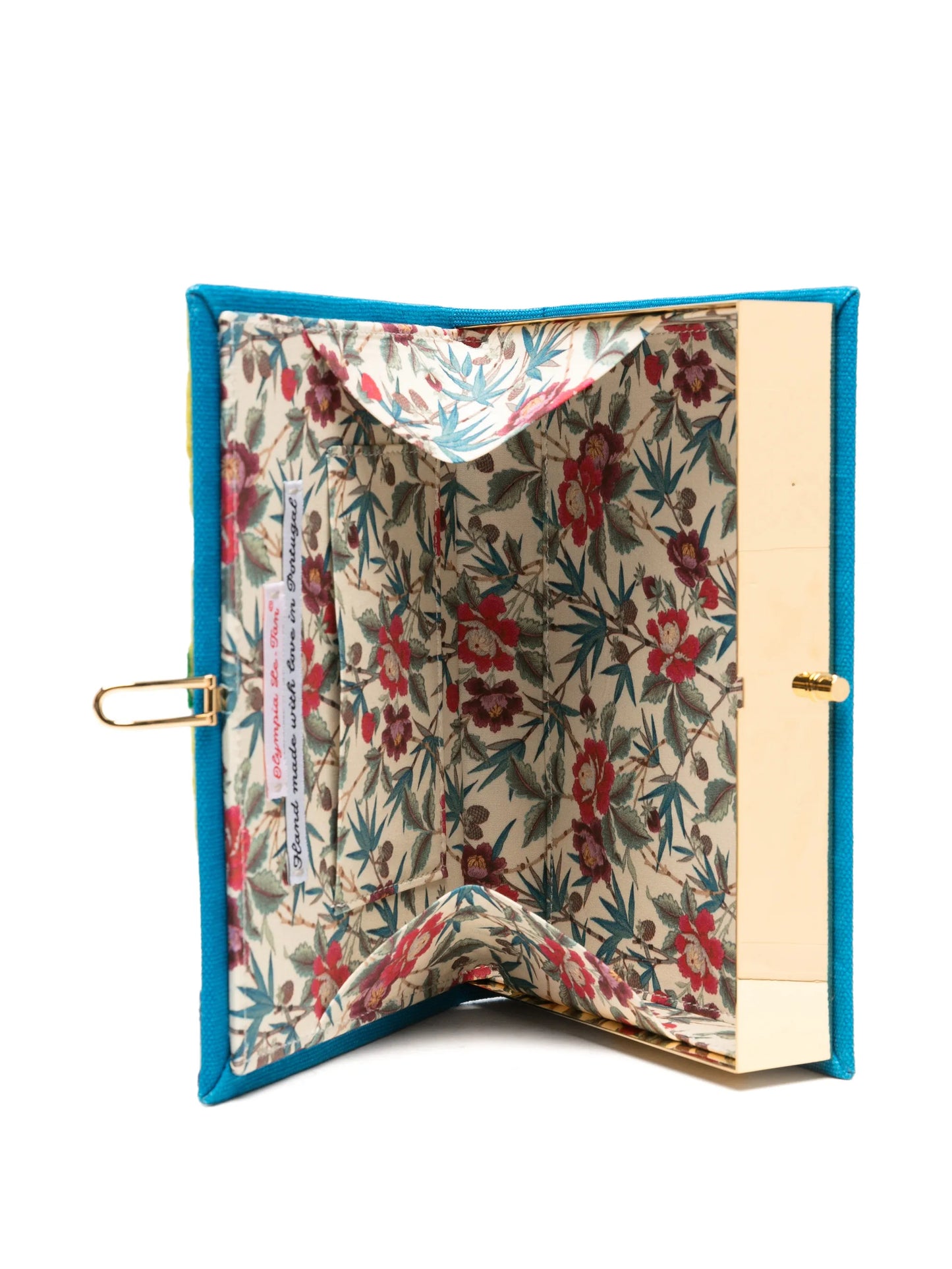 Lettres de Capri embroidered clutch bag