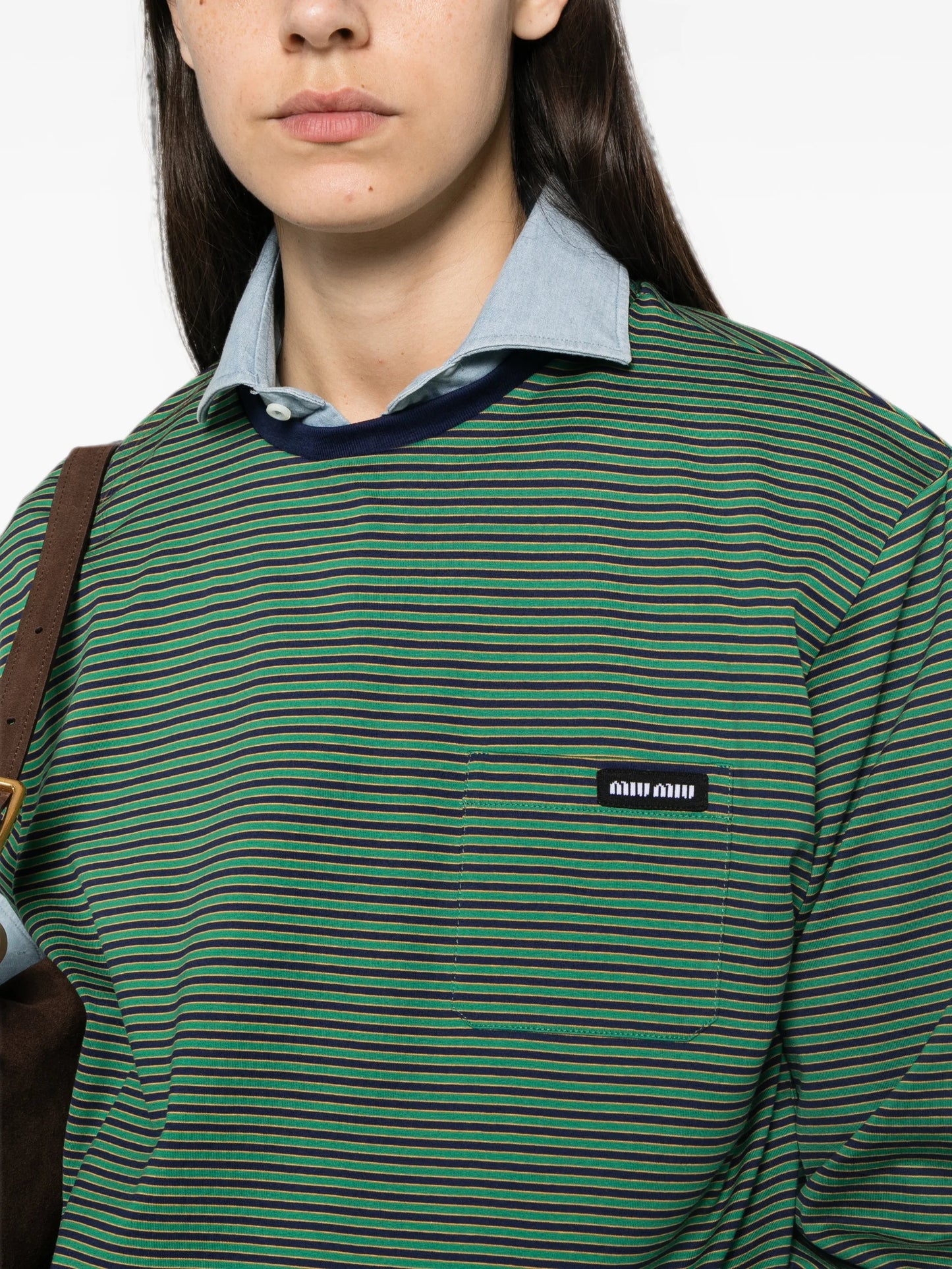 striped jersey T-shirt