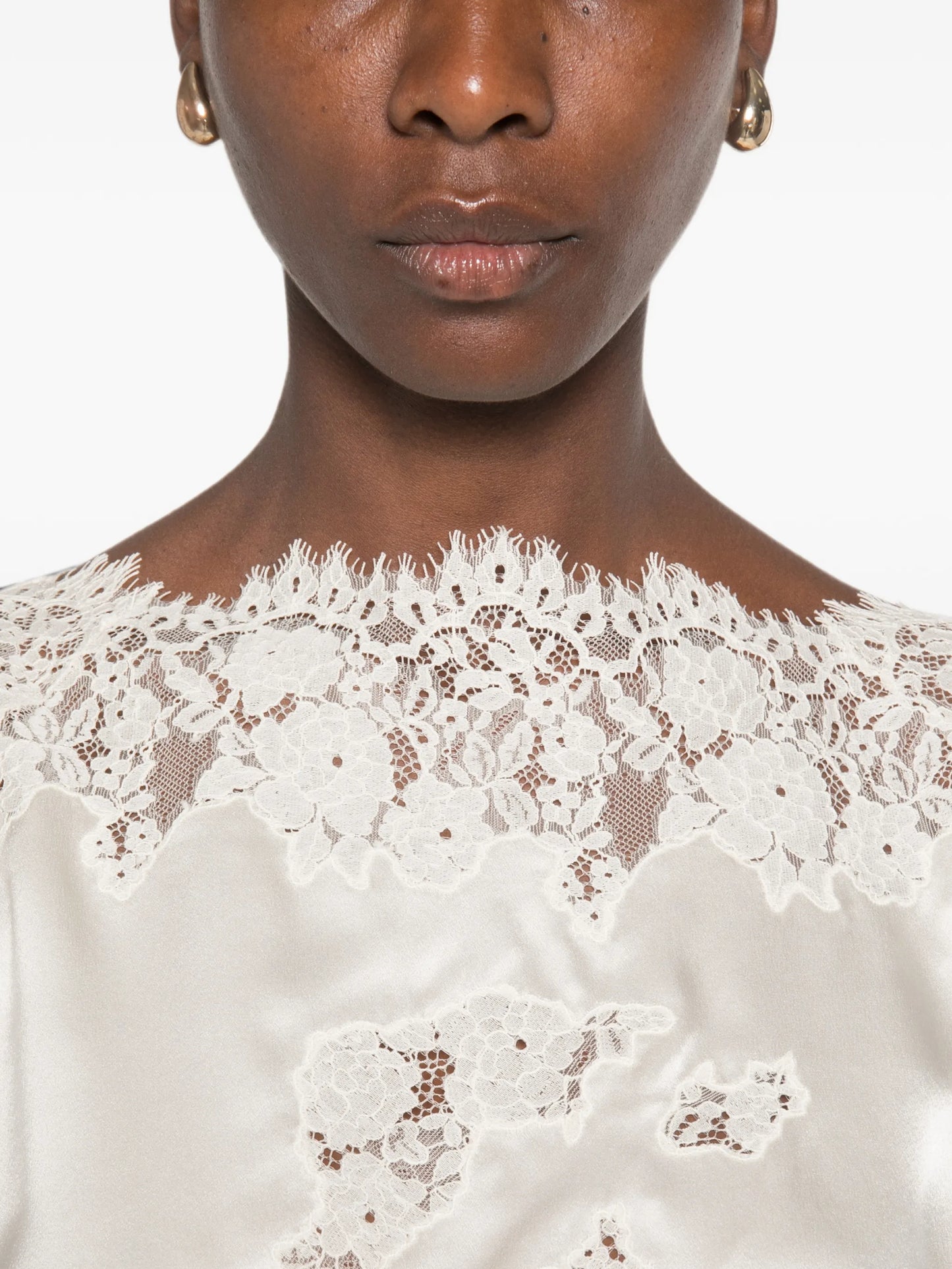 Viviane lace-trim top