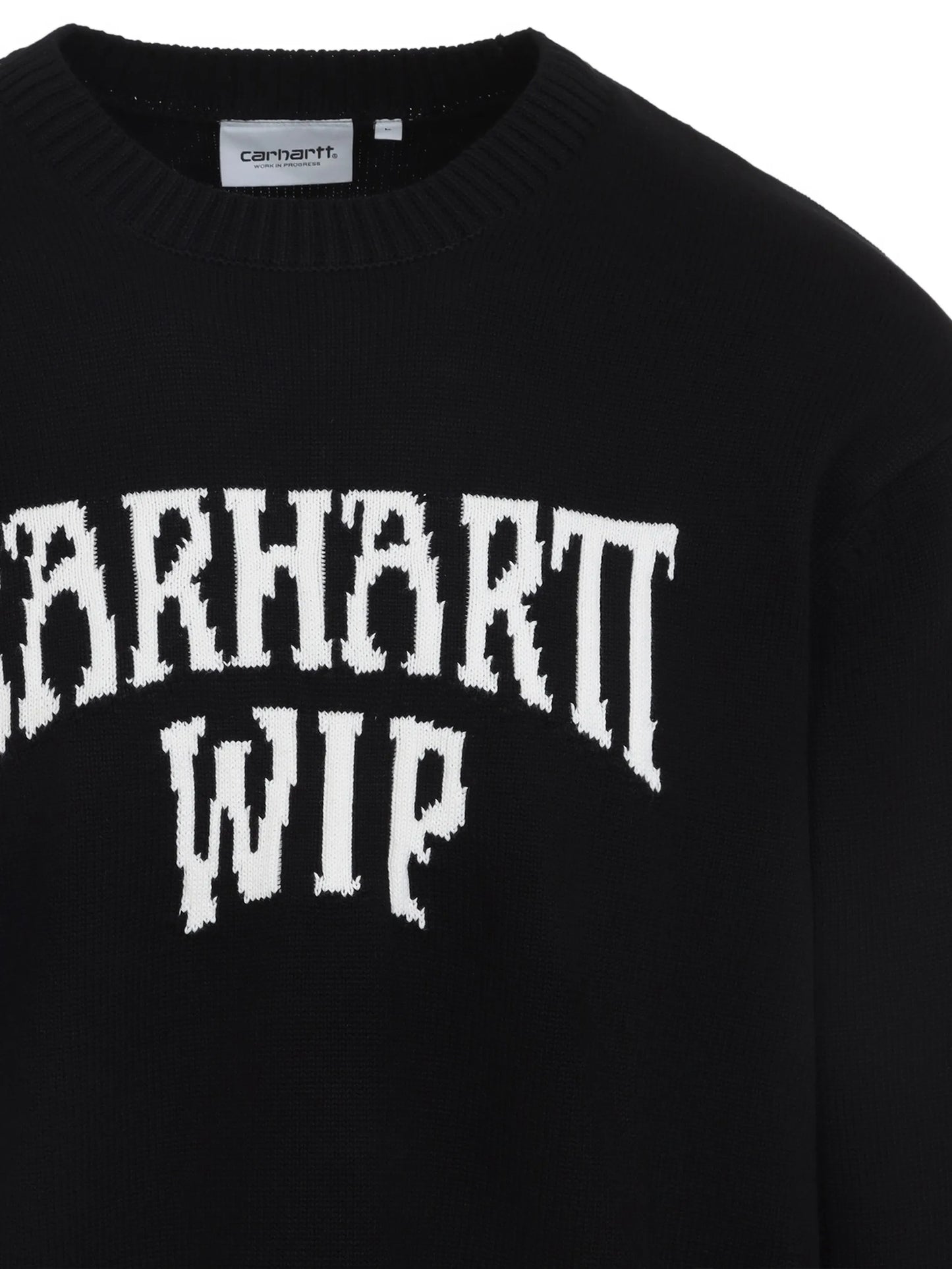 Deck logo-intarsia sweater