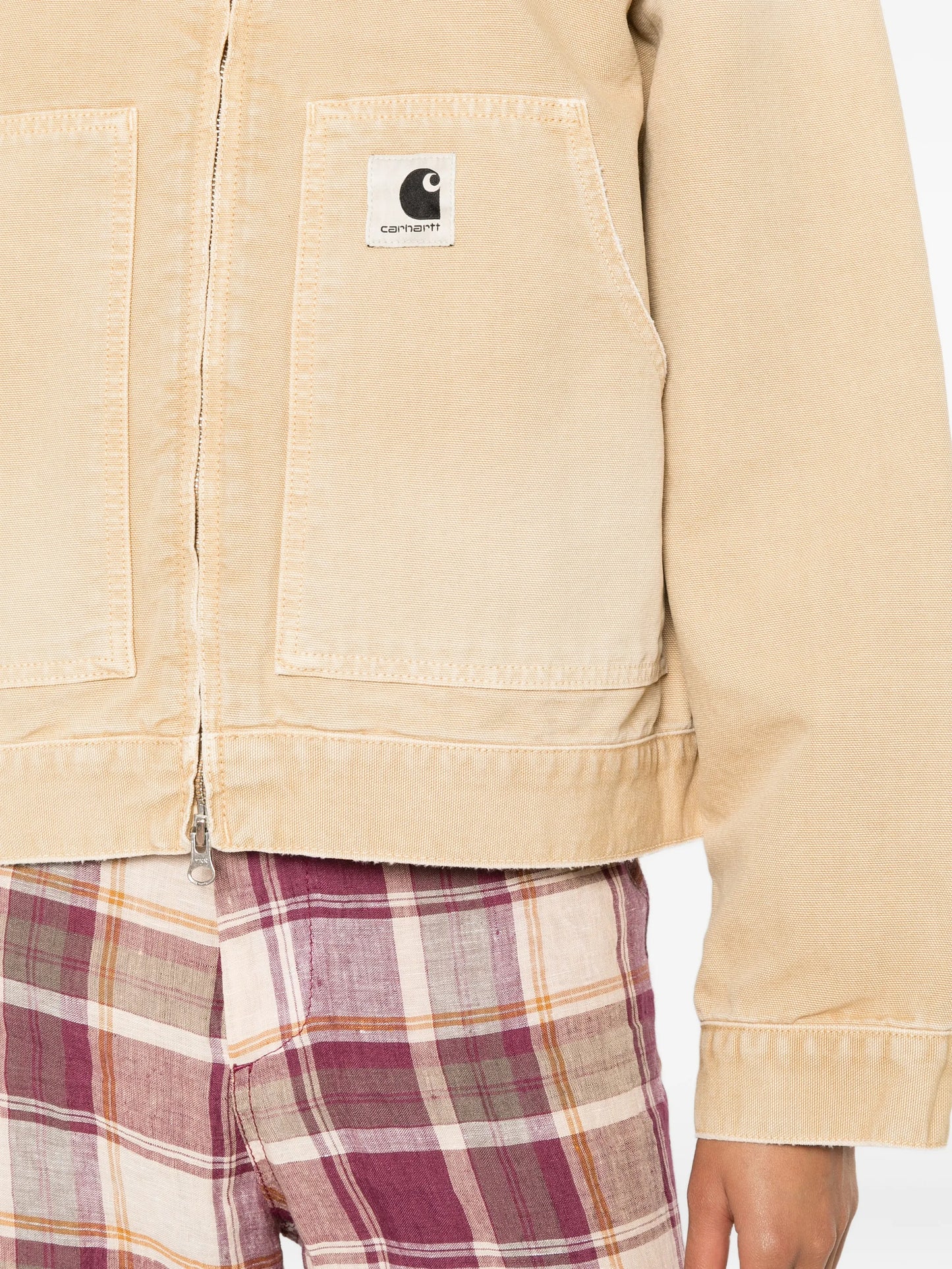 canvas zip-up jacket