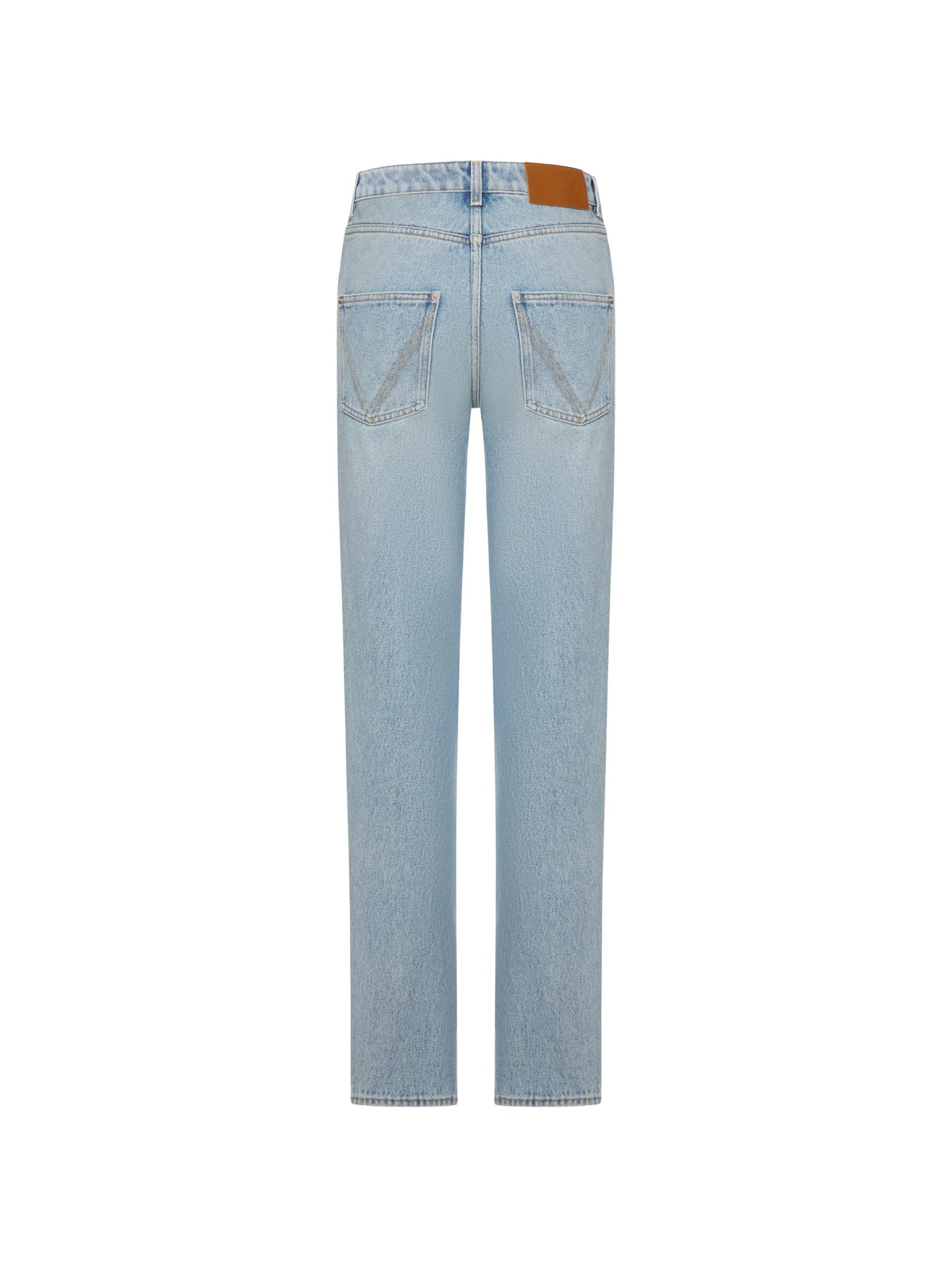 logo-patch straight-leg jeans